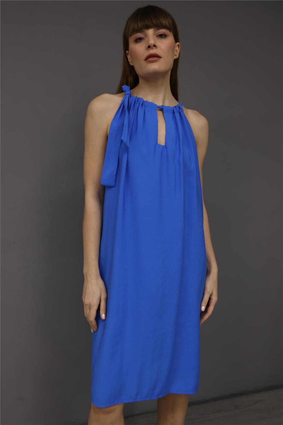 Wholesale Women's HENRIETTE TIED MIDI Dress Indigo