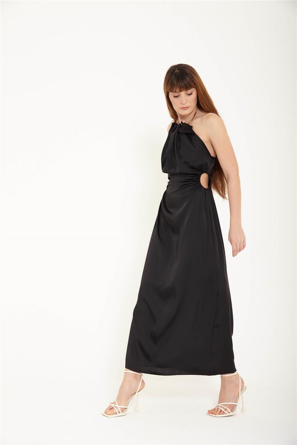 Wholesale Women's SATIN Dress Black