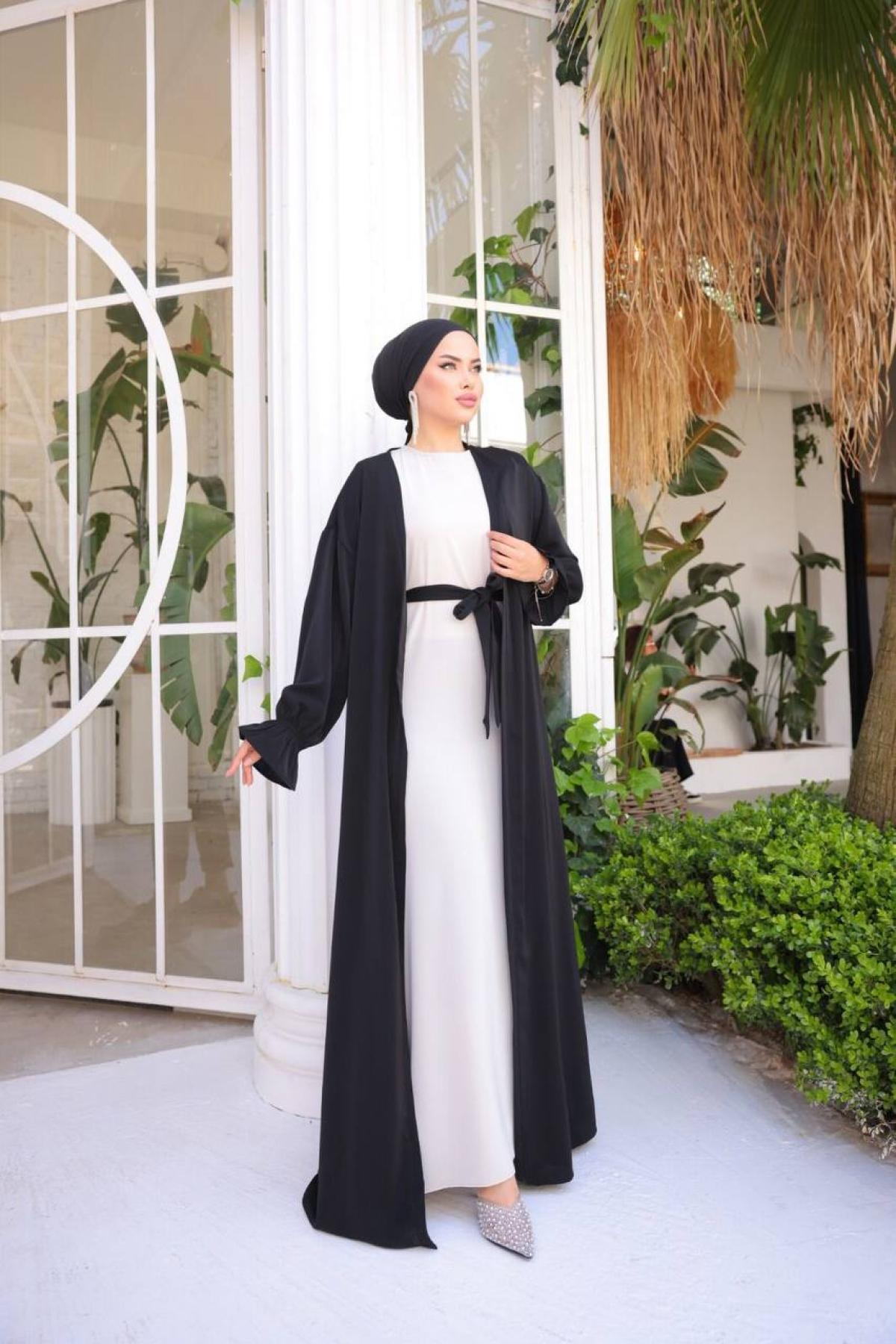 Women abaya set wholesale Black color 693179