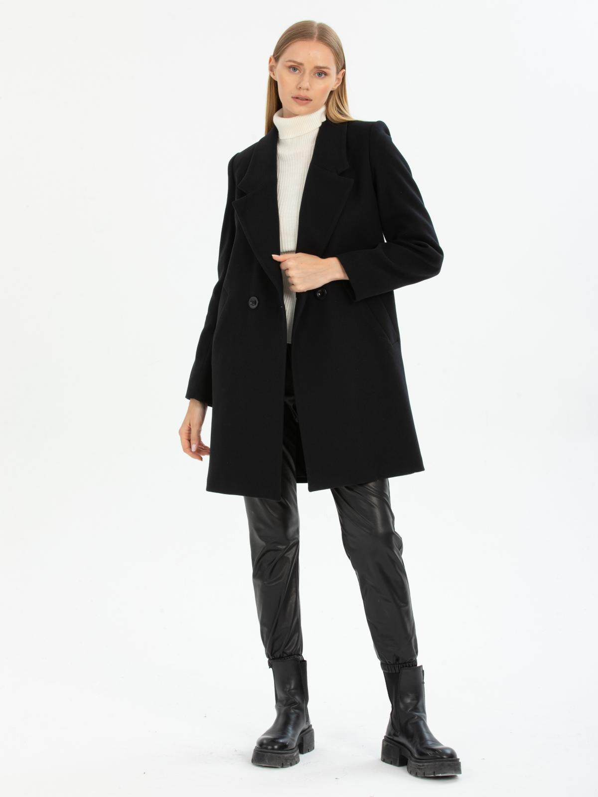 Women coat wholesale Black color 669549