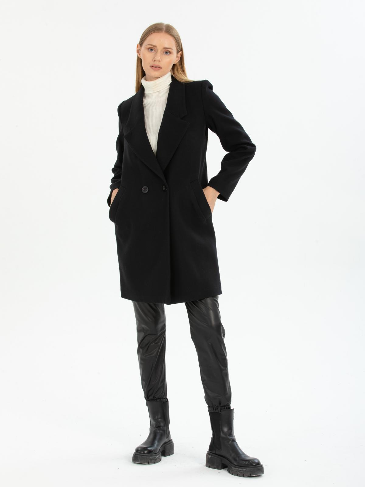 Women coat wholesale Black color 669549