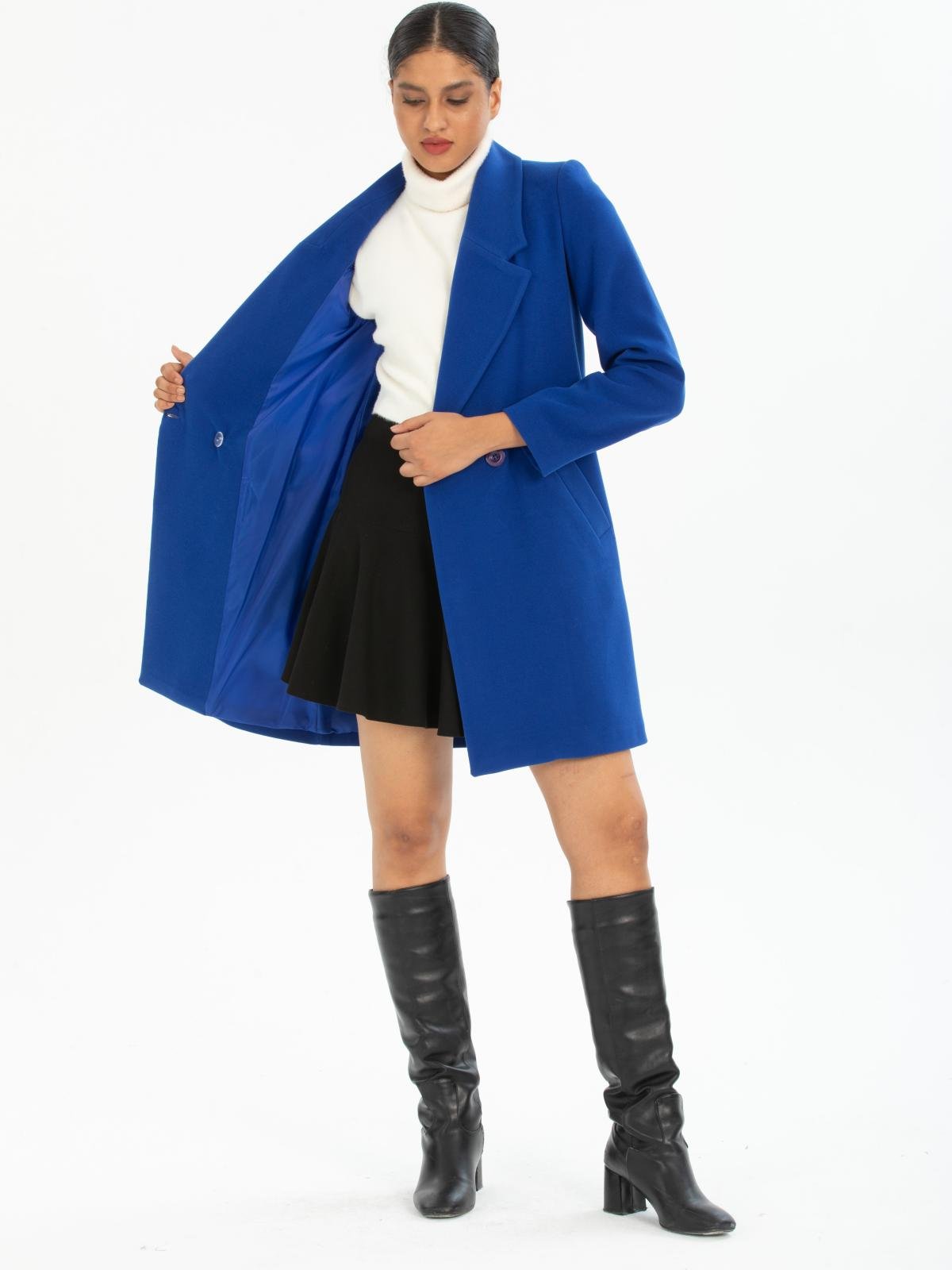 Women coat wholesale Blue color 669547