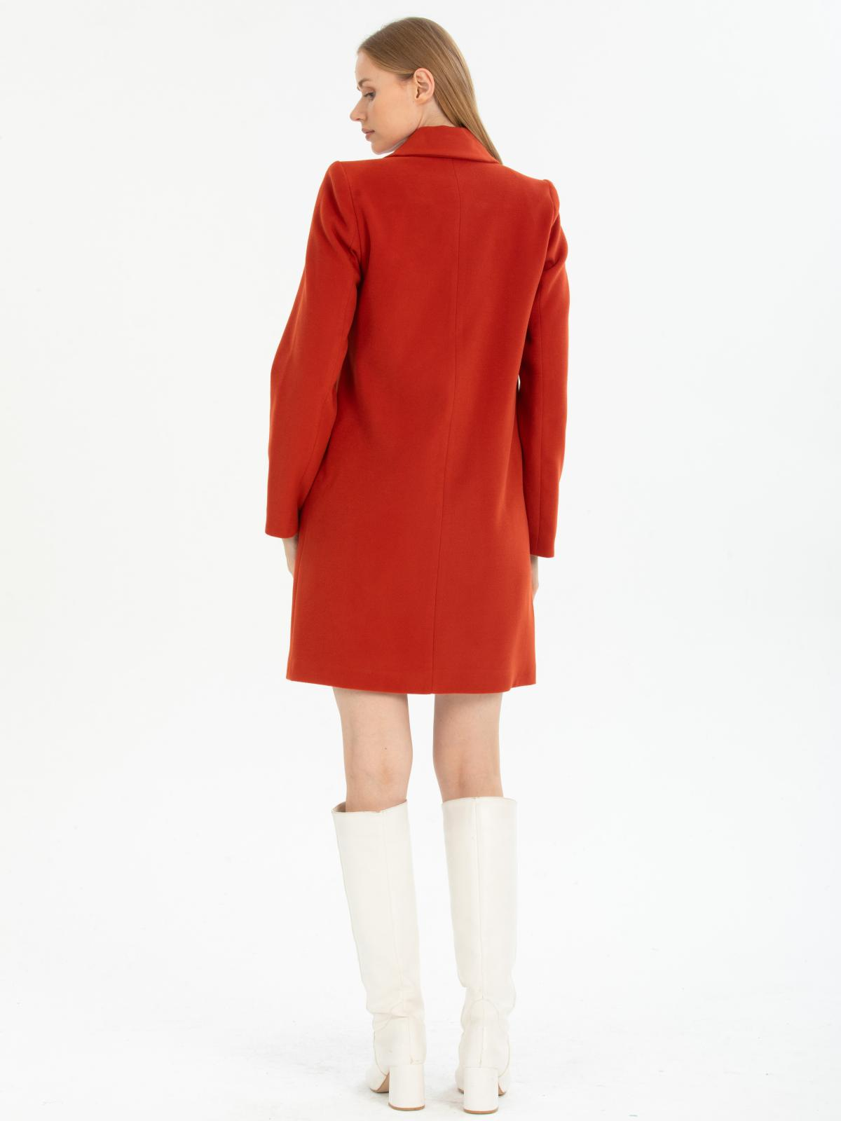 Women coat wholesale Brick Red color 670462