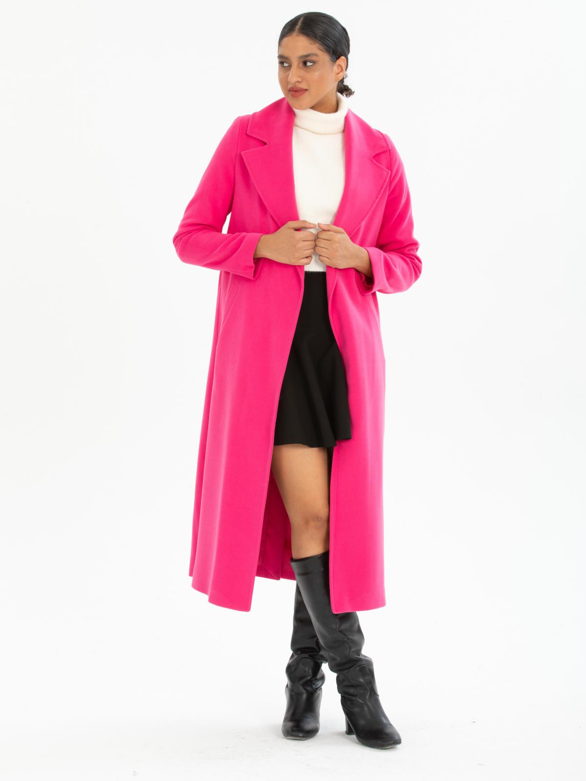 Women coat wholesale Fucshia color 670467