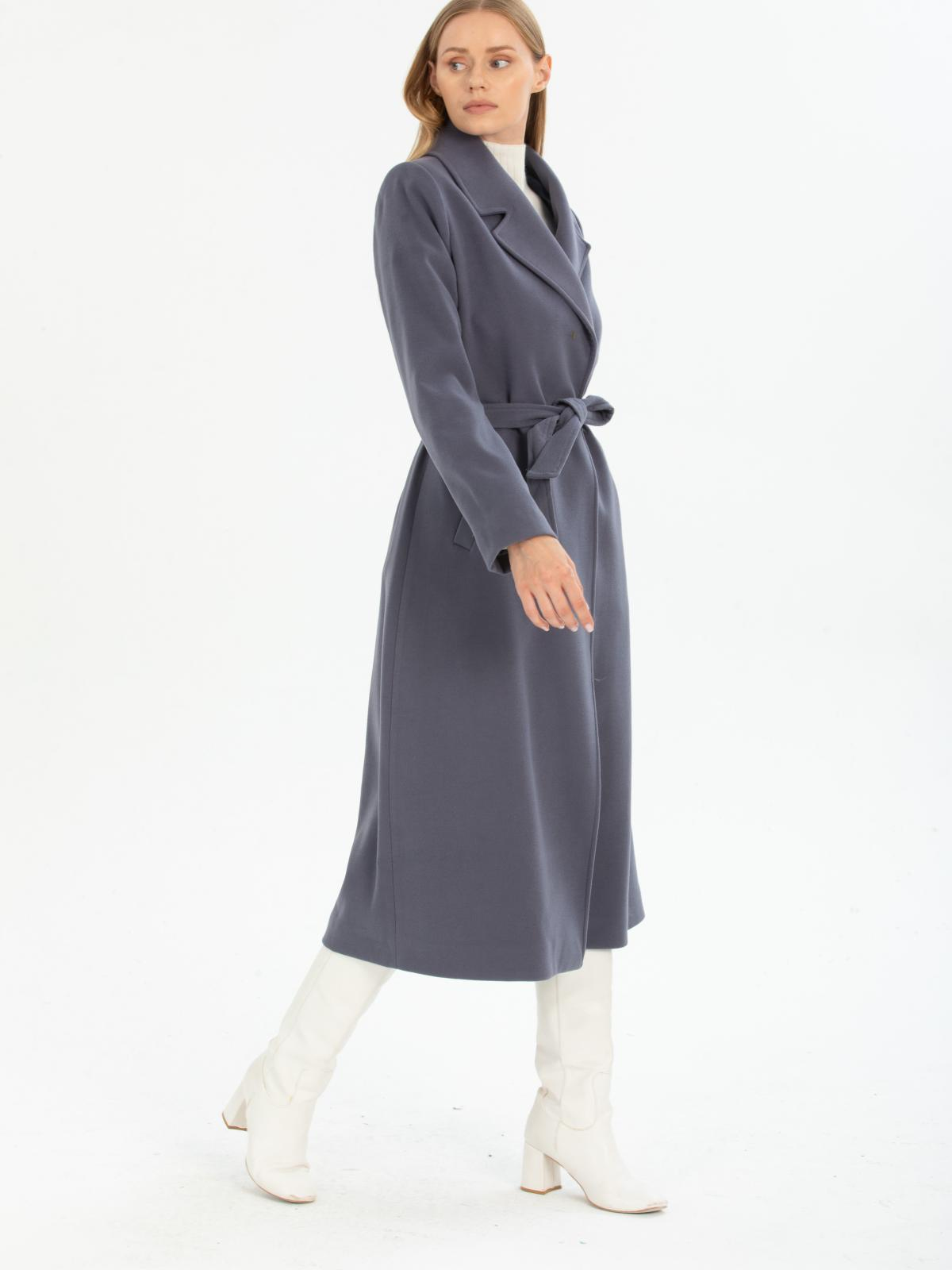 Women coat with belt wholesale Anthracite color 670408