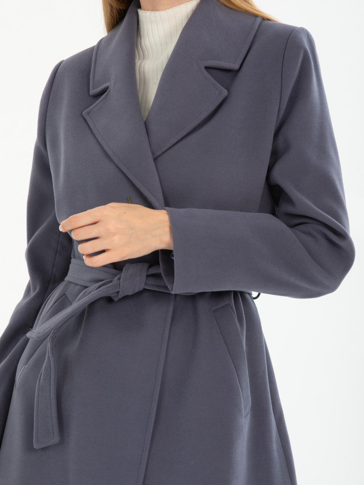Women coat with belt wholesale Anthracite color 670408