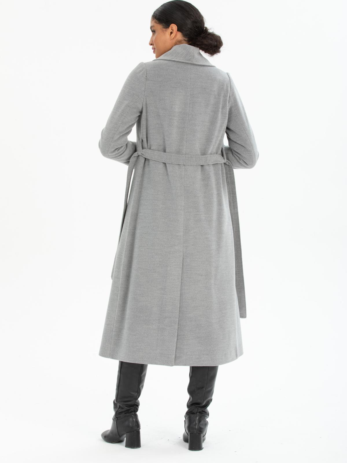 Women coat with belt wholesale Gray color 670407