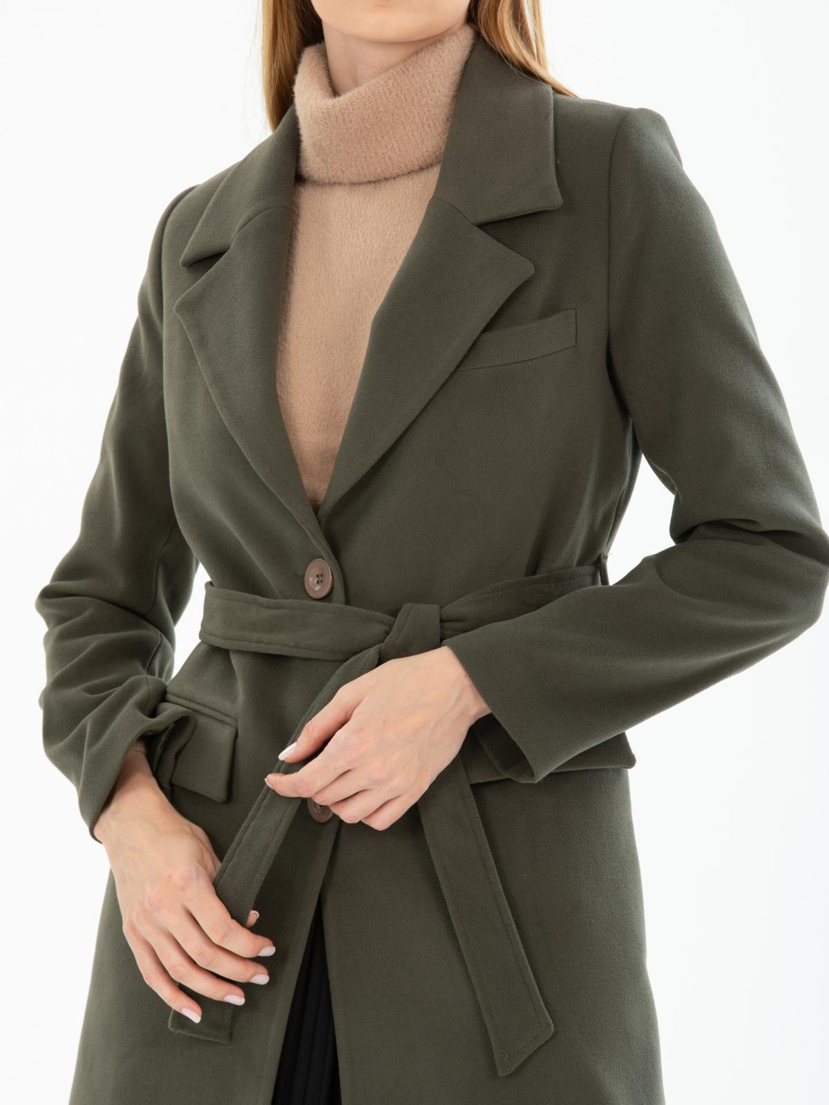 Women coat with belt wholesale Khaki color 670508
