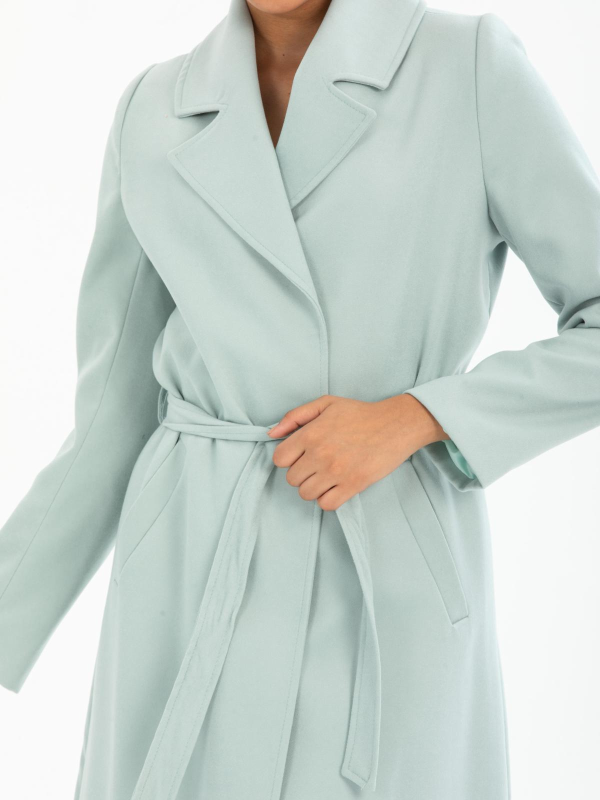 Women coat with belt wholesale Light Menthol color 670404