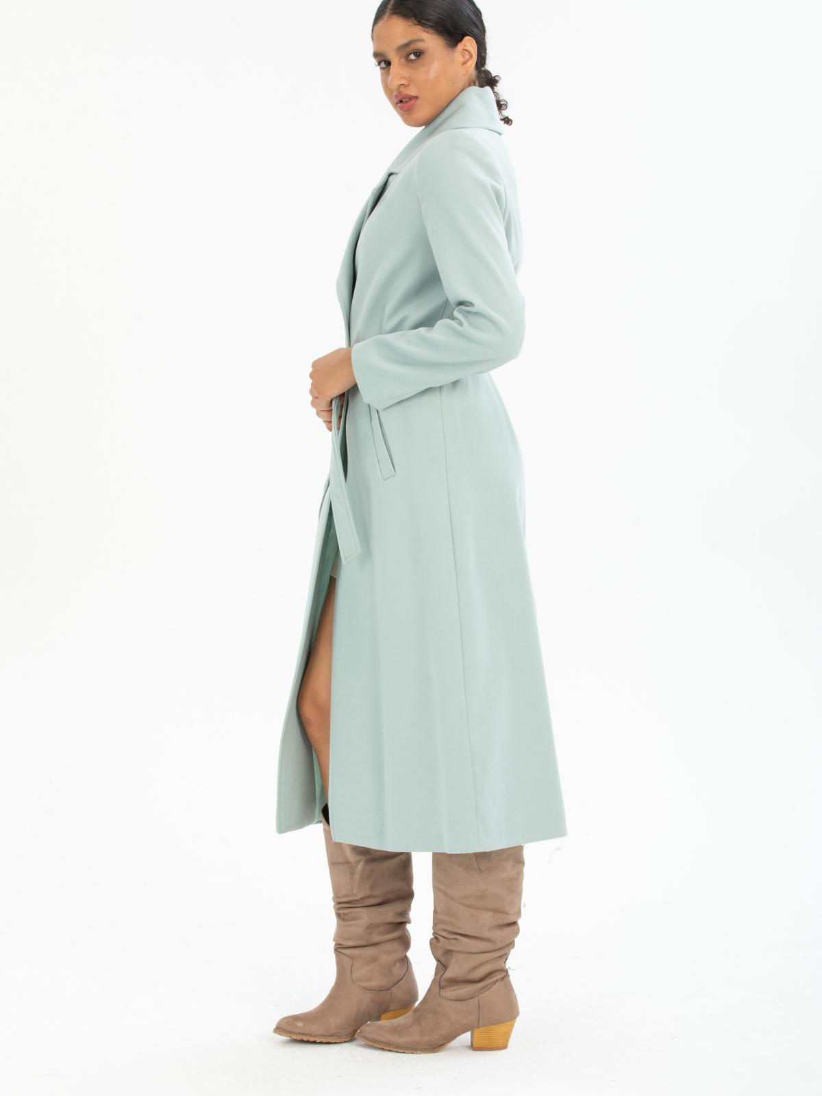 Women coat with belt wholesale Light Menthol color 670404
