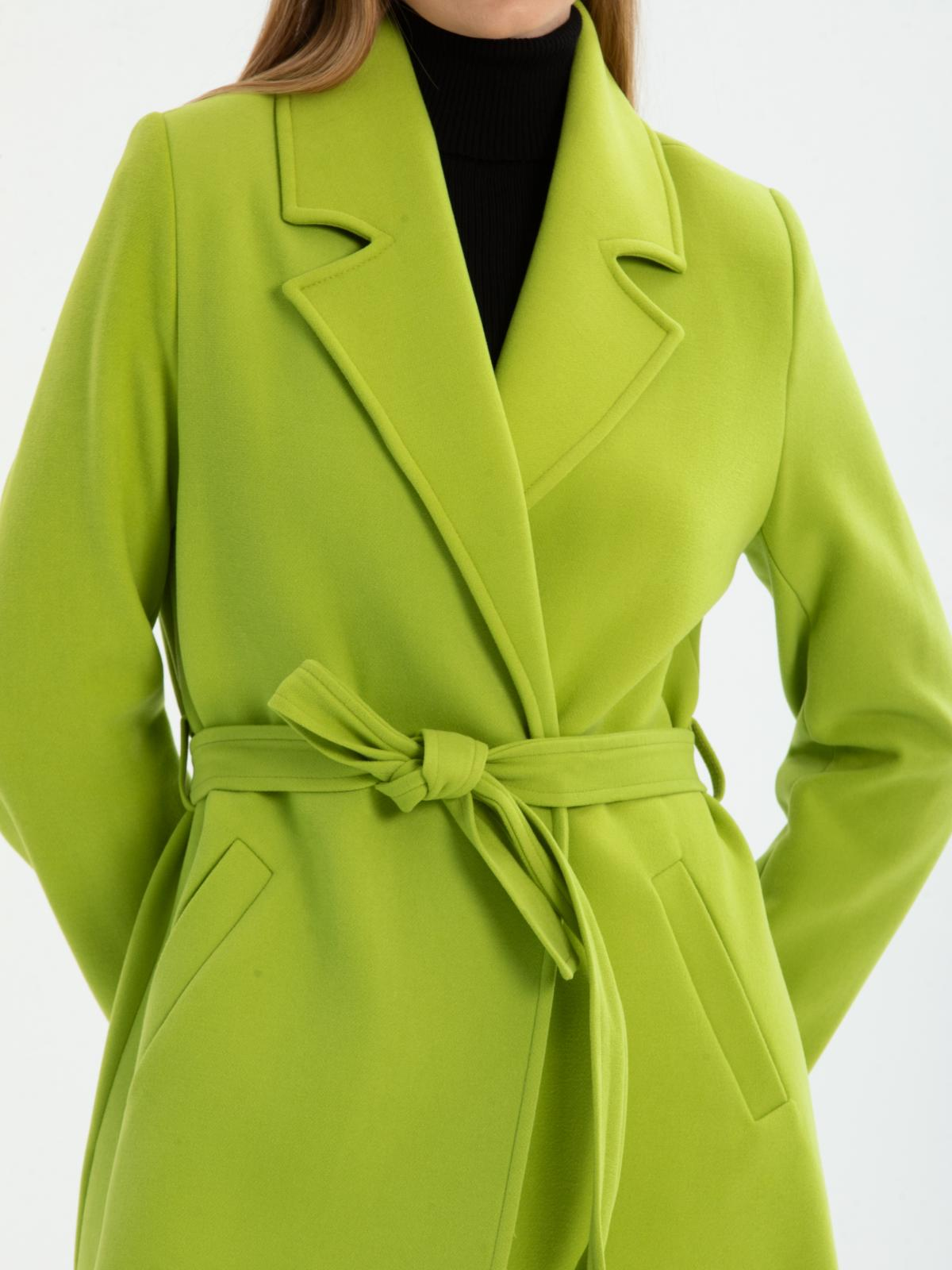 Women coat with belt wholesale Pistachio color 670406