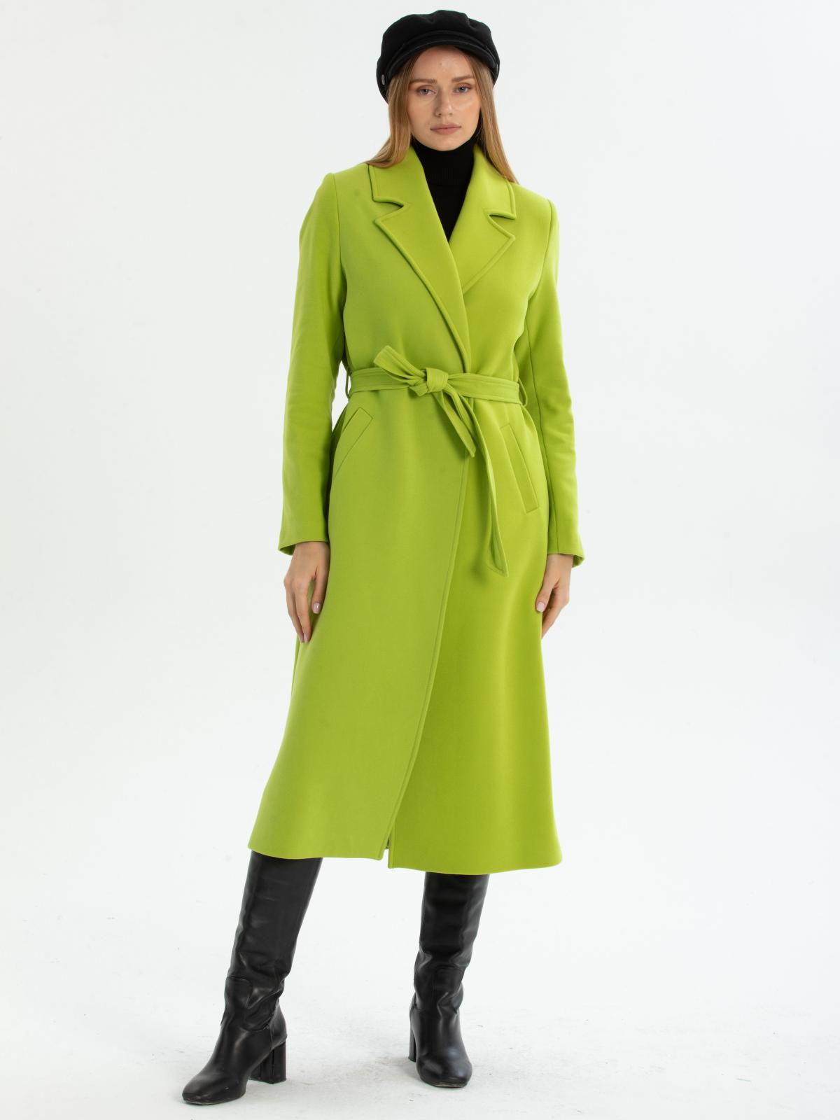 Women coat with belt wholesale Pistachio color 670406