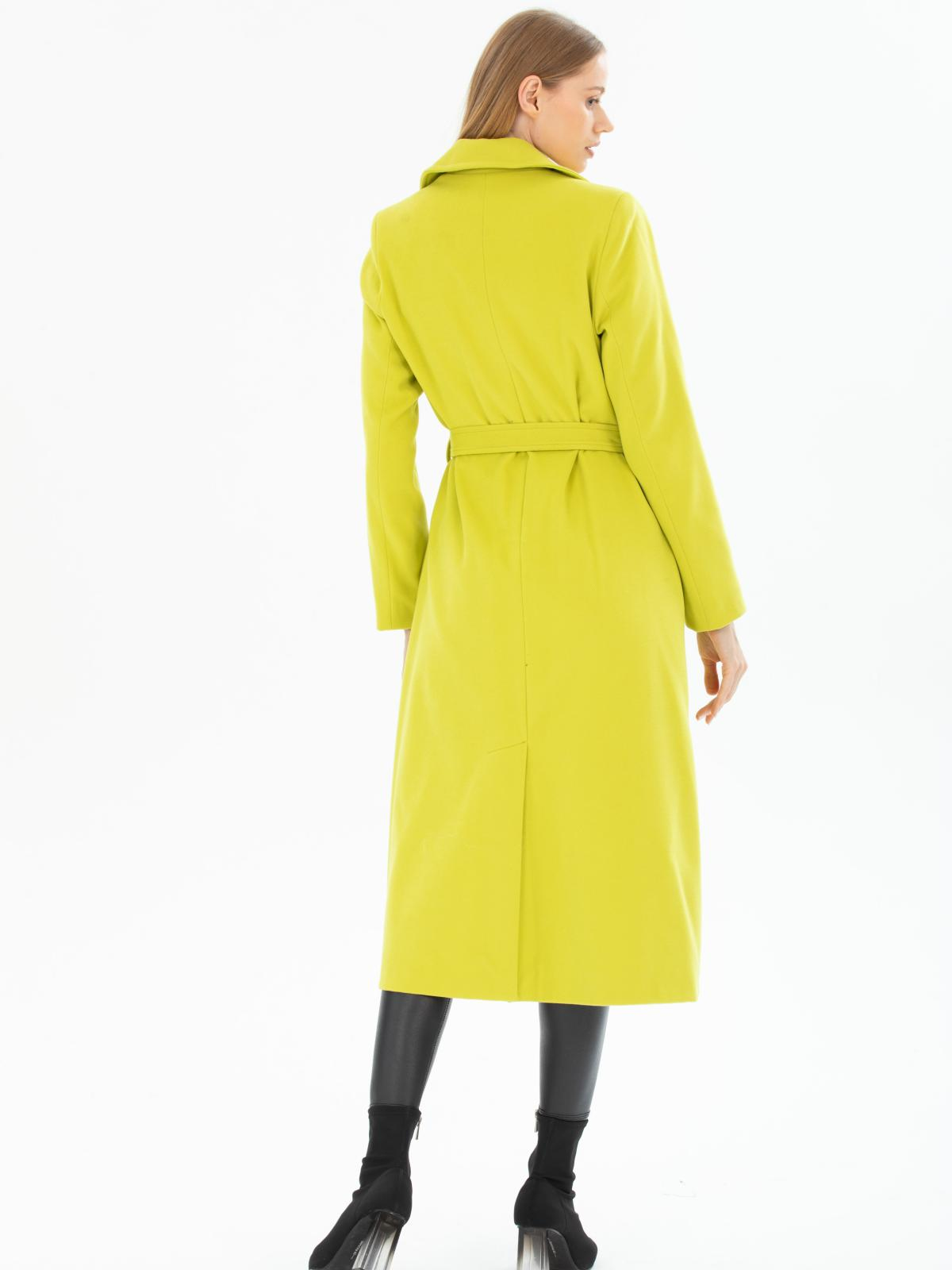 Women coat with belt wholesale Pistachio color 670483