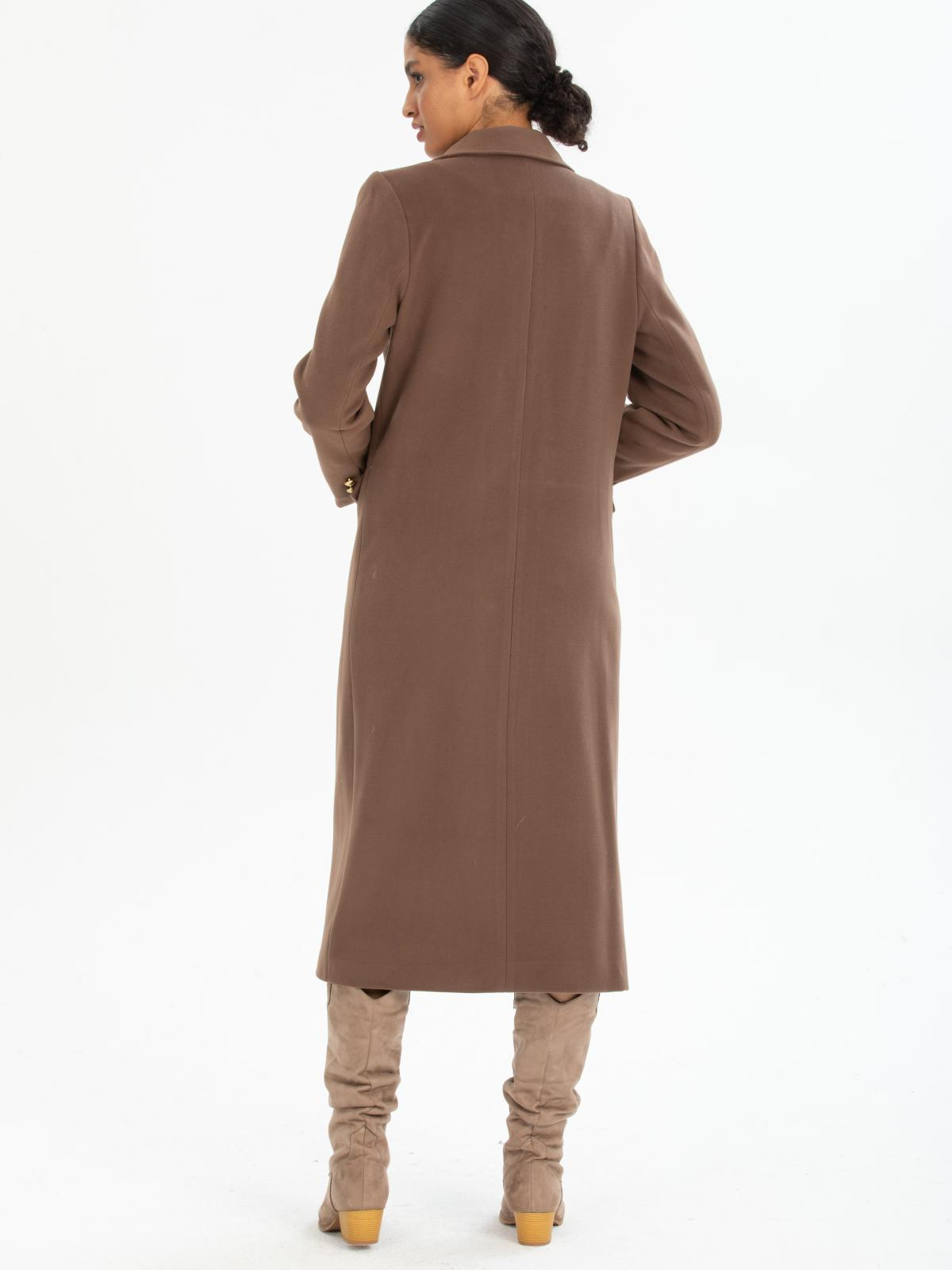 Women four-button coat wholesale Mink color 670446