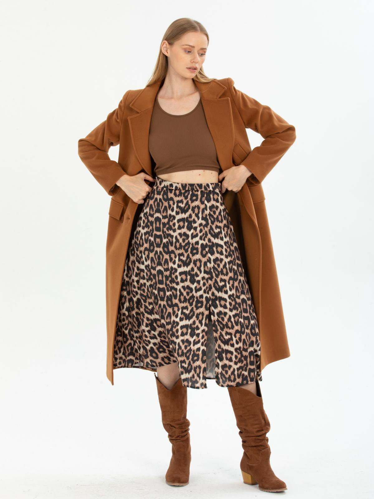 Women four-buttons coat wholesale Camel color 670439