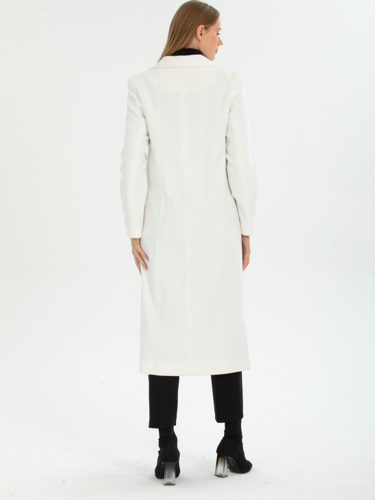 Women four-buttons coat wholesale White color 670435