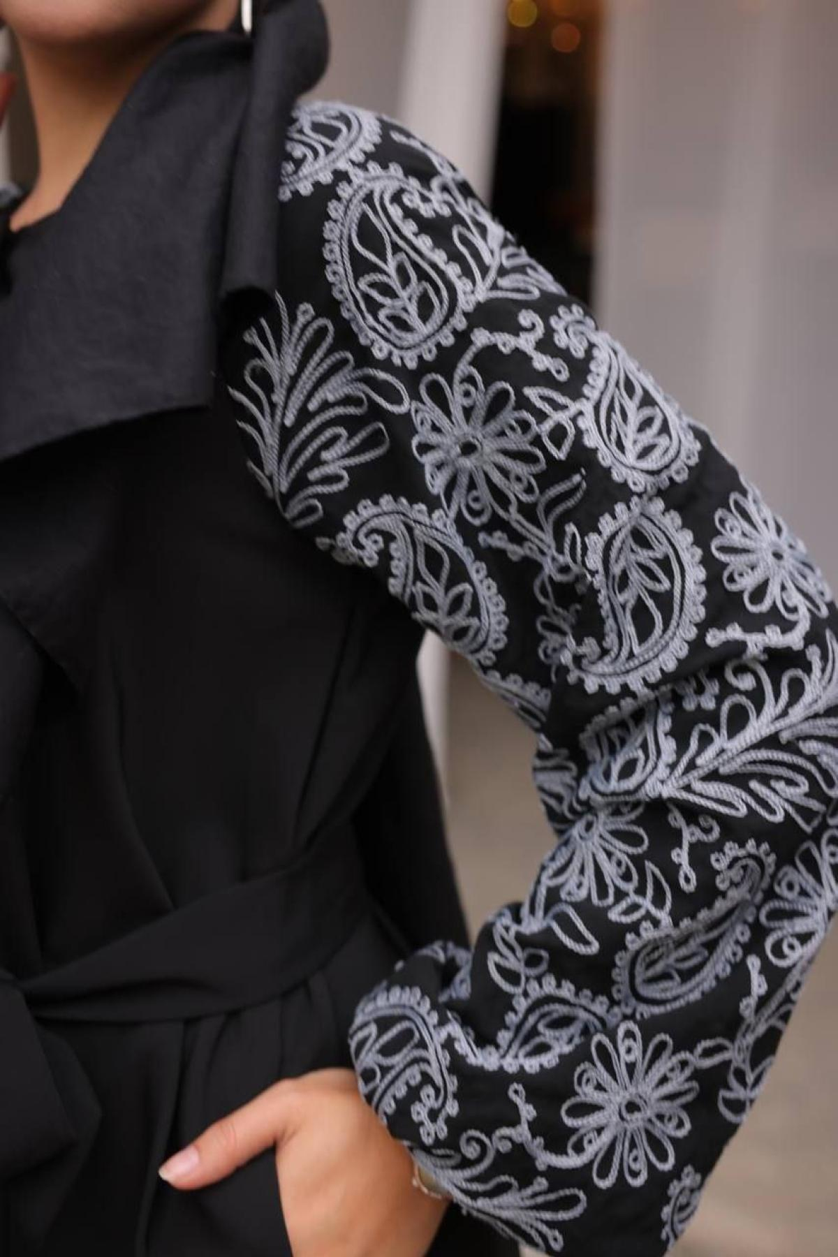 Women hijab maxi dress wholesale Black color 697391