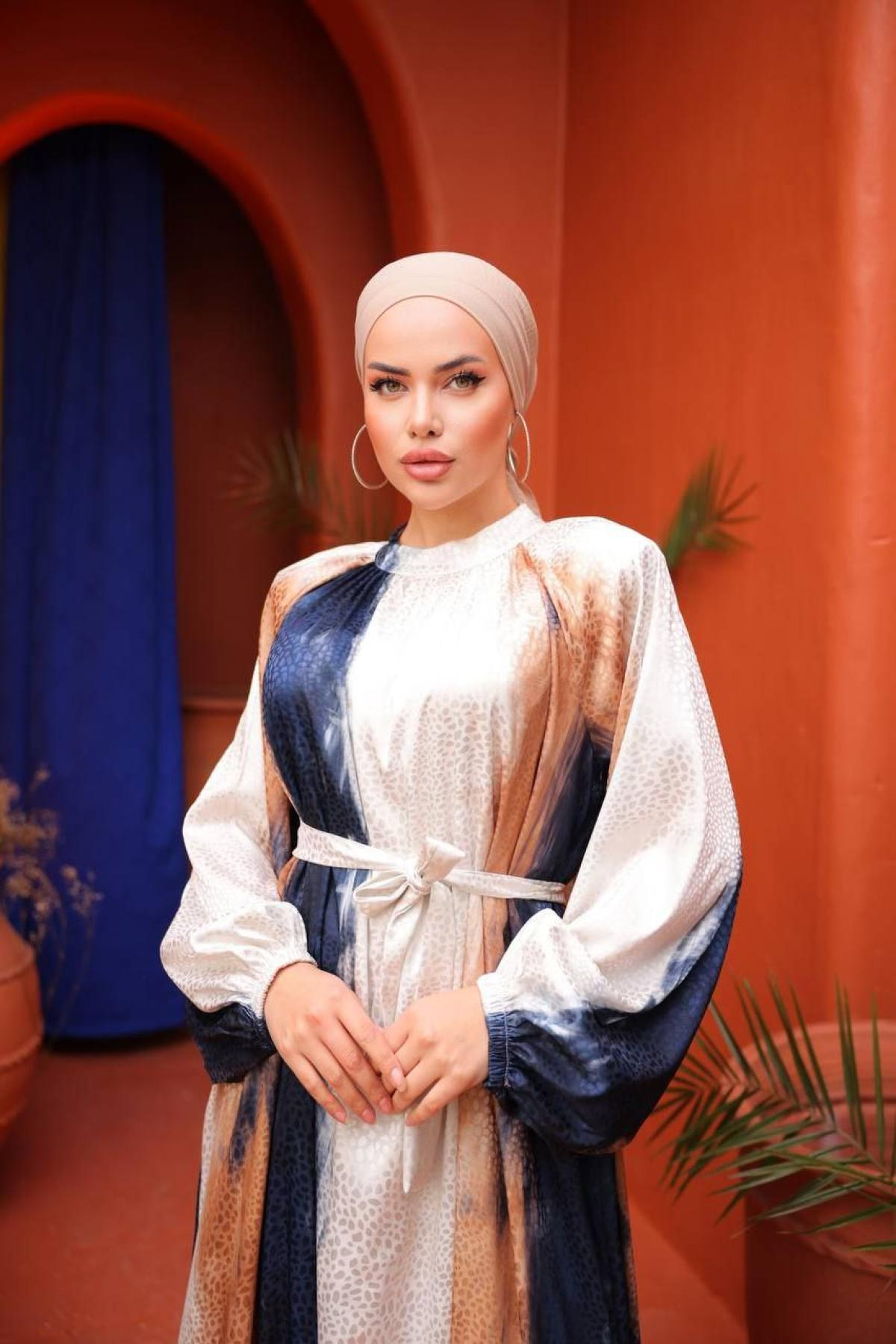 Women hijab maxi dress wholesale Multi color 697328