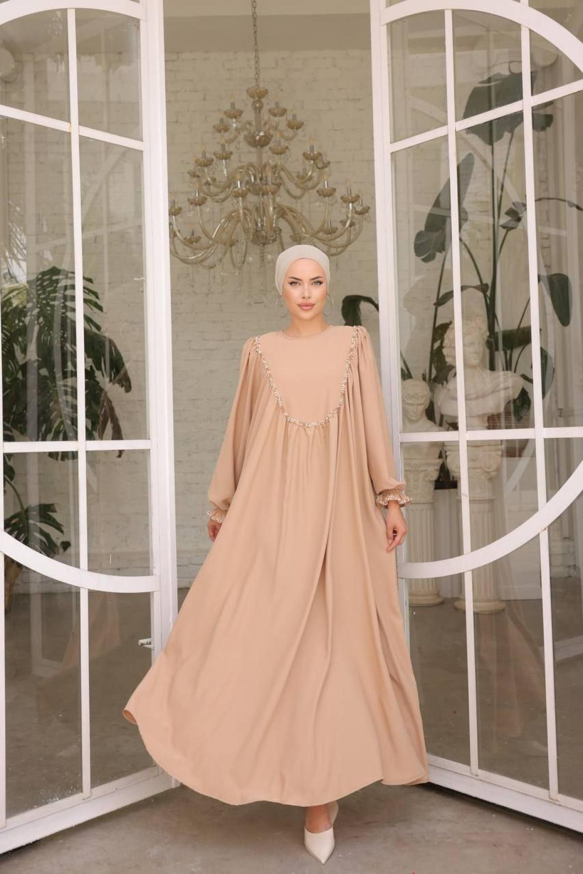 Women hijab maxi dress wholesale Multi color 697474