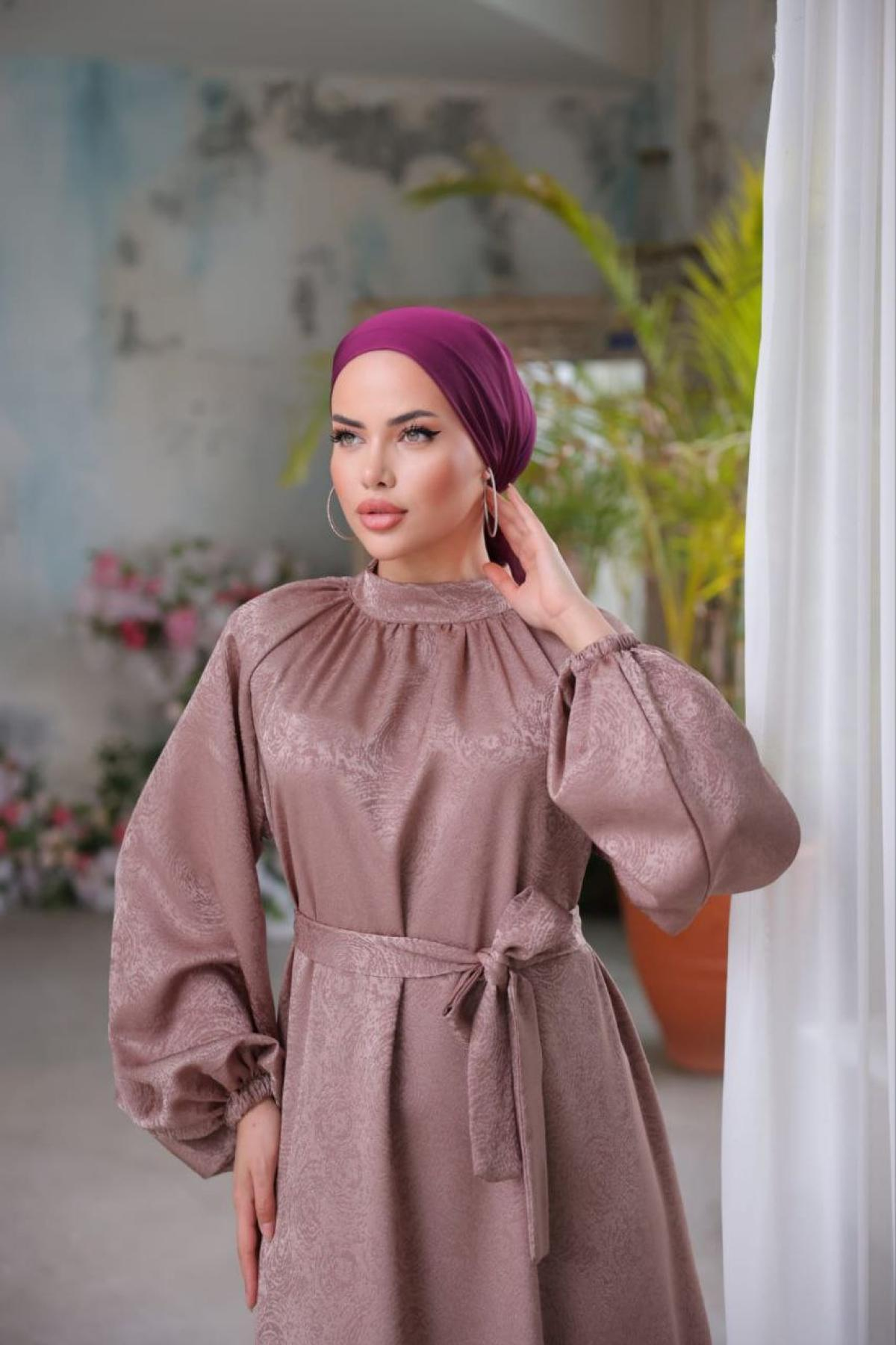 Women hijab maxi dress wholesale Multi color 697365