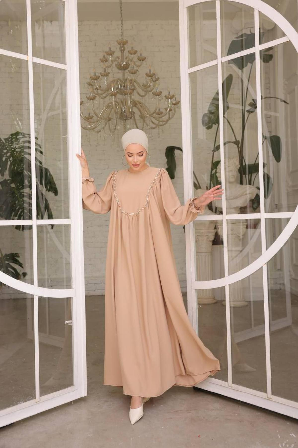 Women hijab maxi dress wholesale Multi color 697474