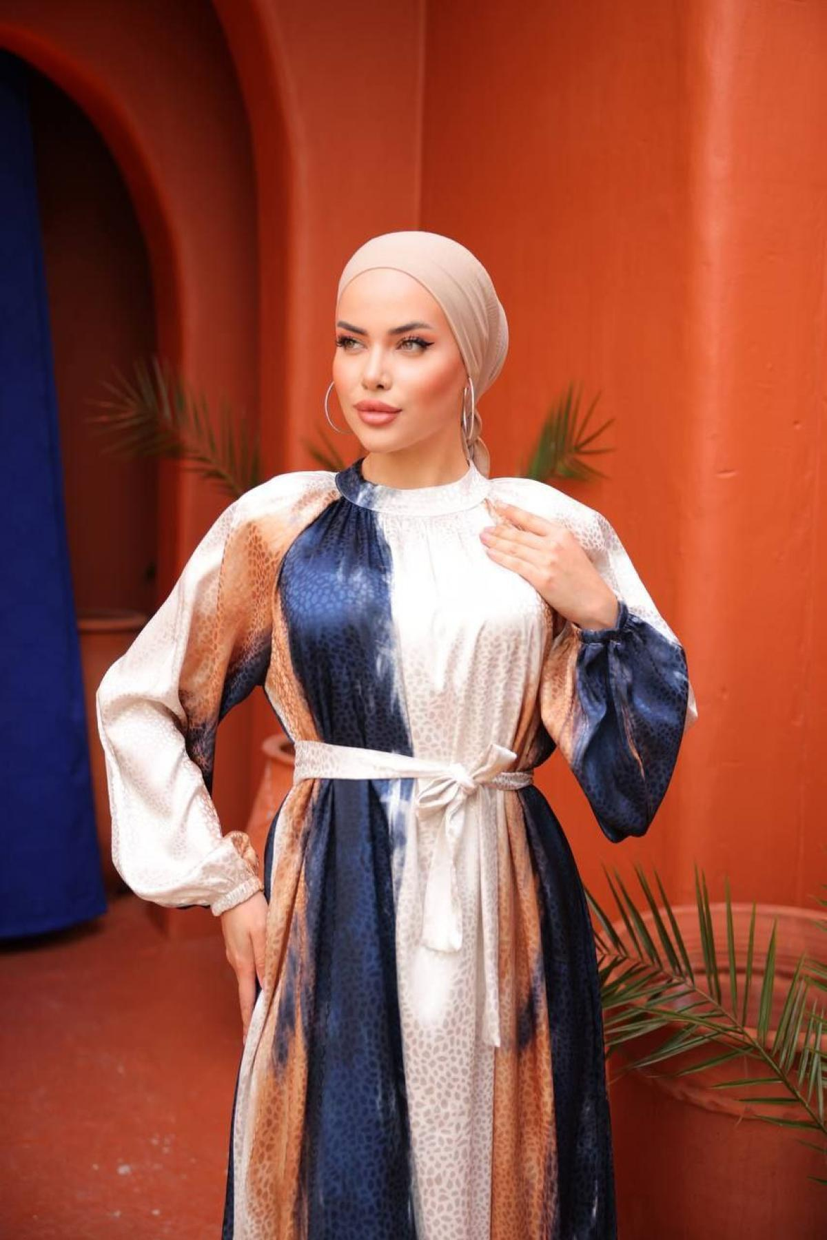 Women hijab maxi dress wholesale Multi color 697328
