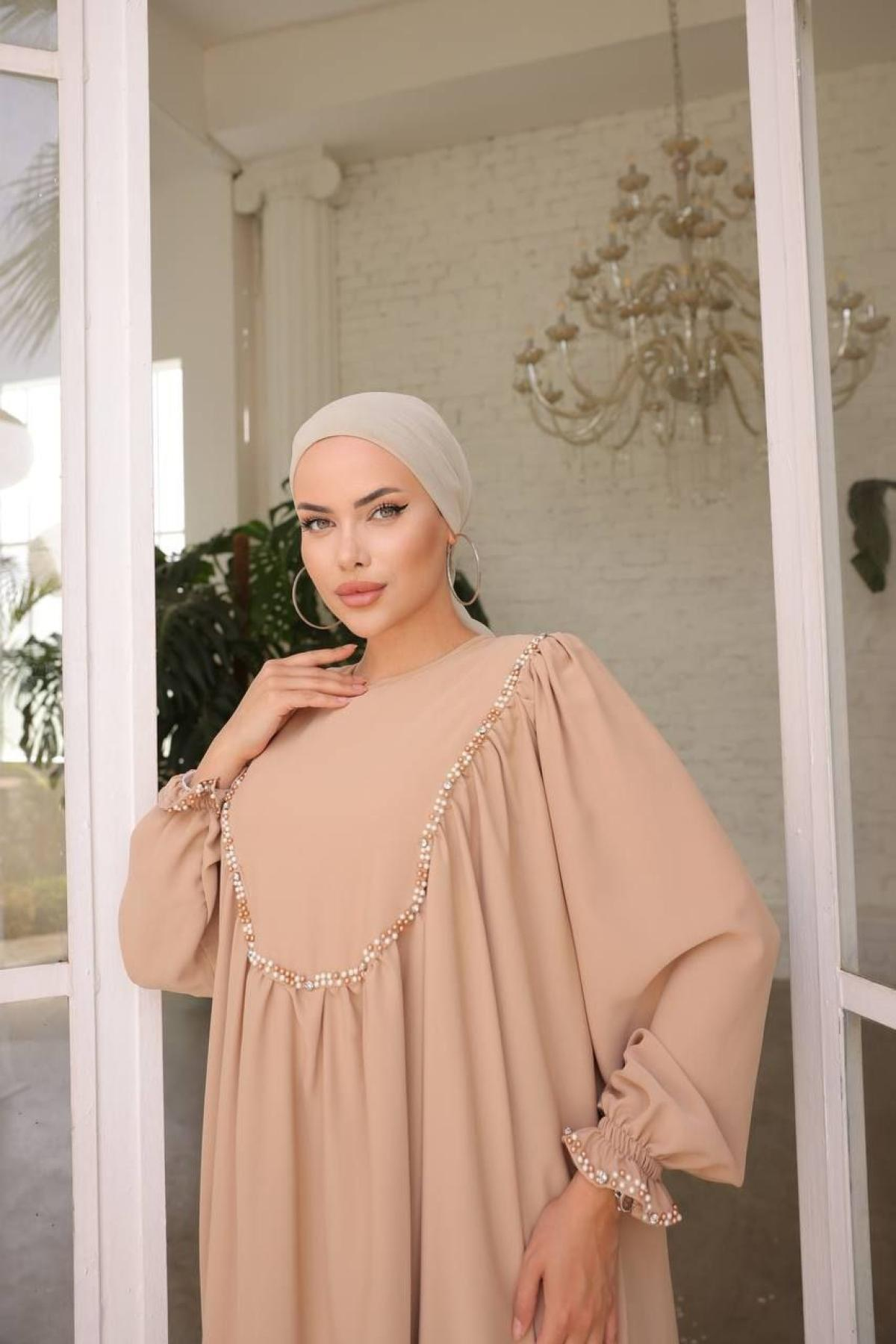 Women hijab maxi dress wholesale Multi color 697474