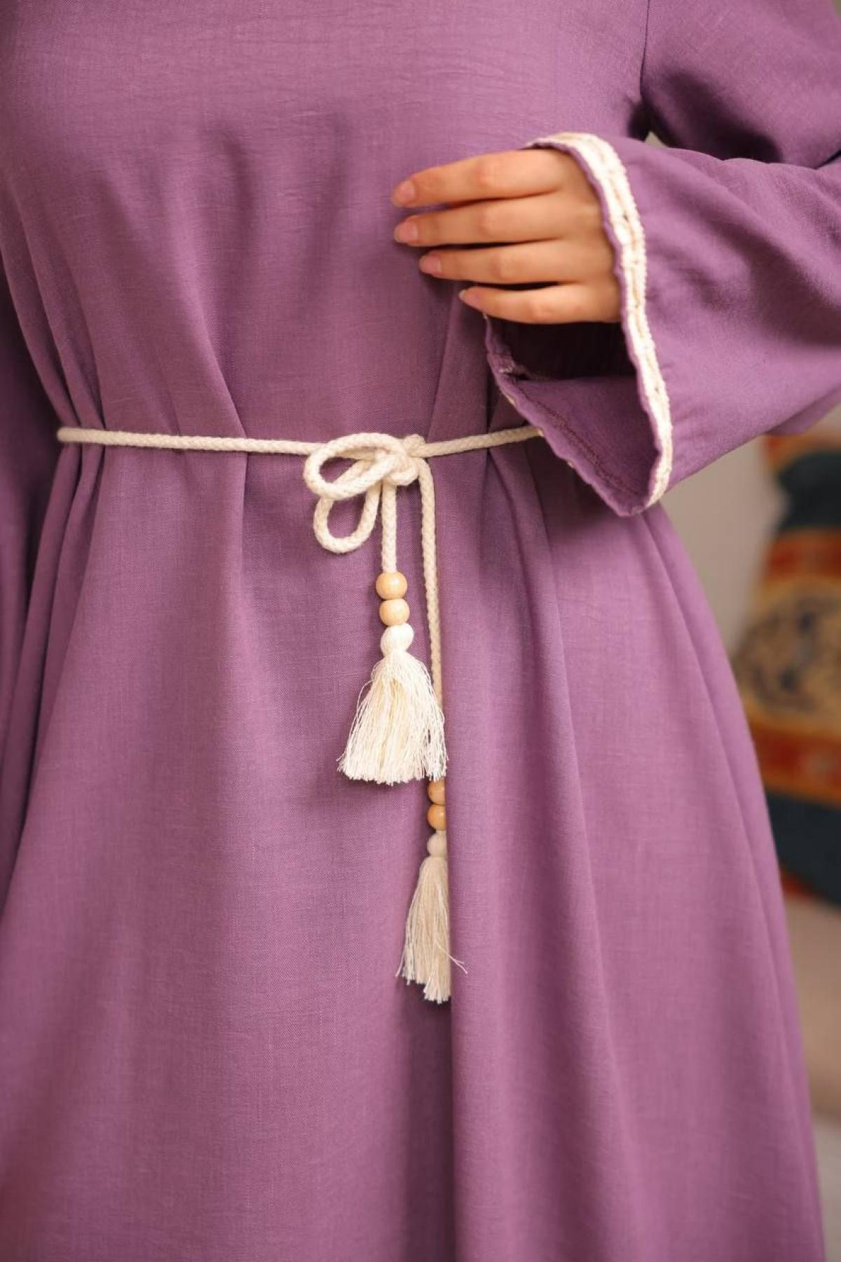 Women hijab maxi dress wholesale Purple color 697423