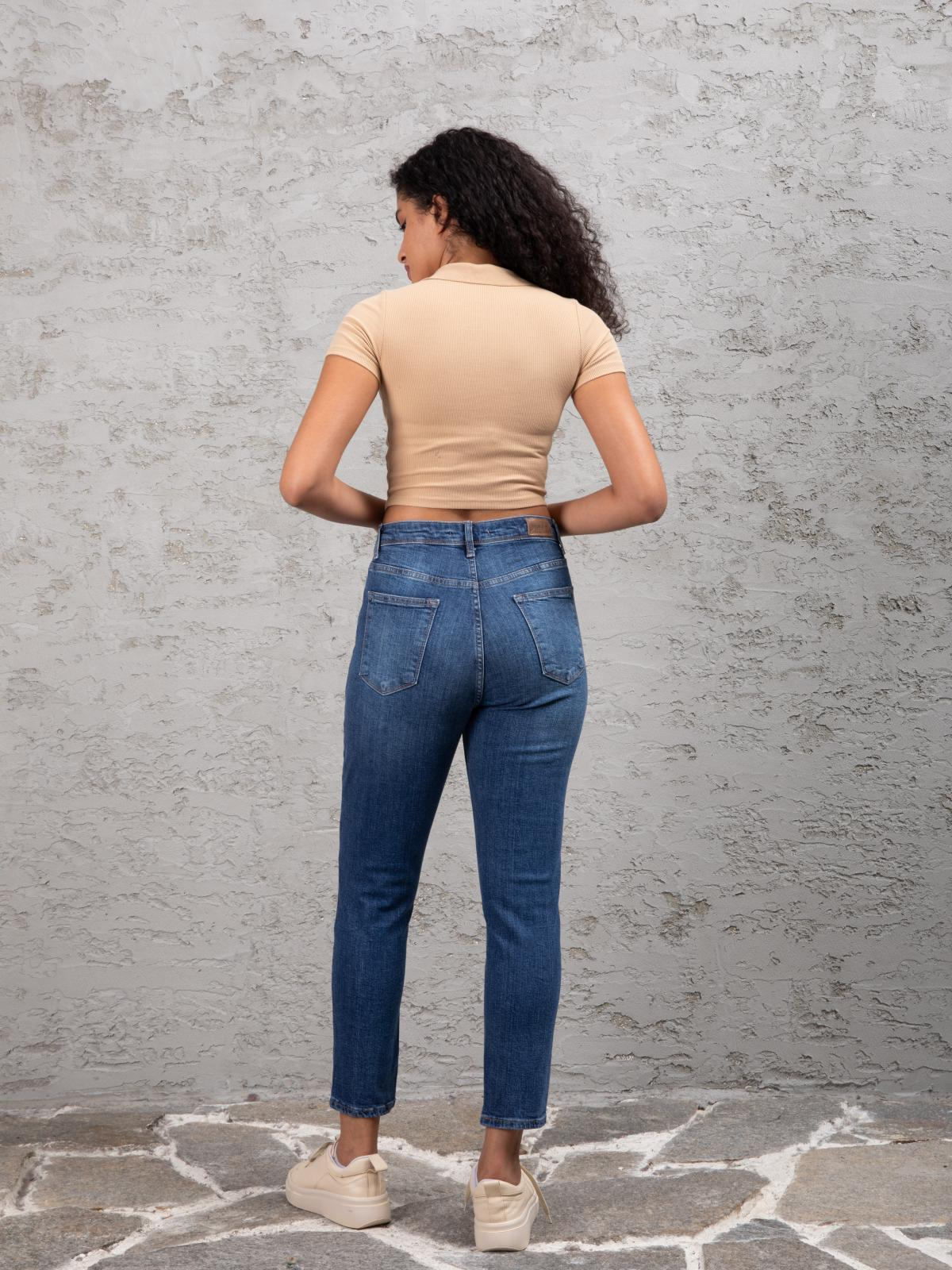 Women mom jeans wholesale Blue color 674014
