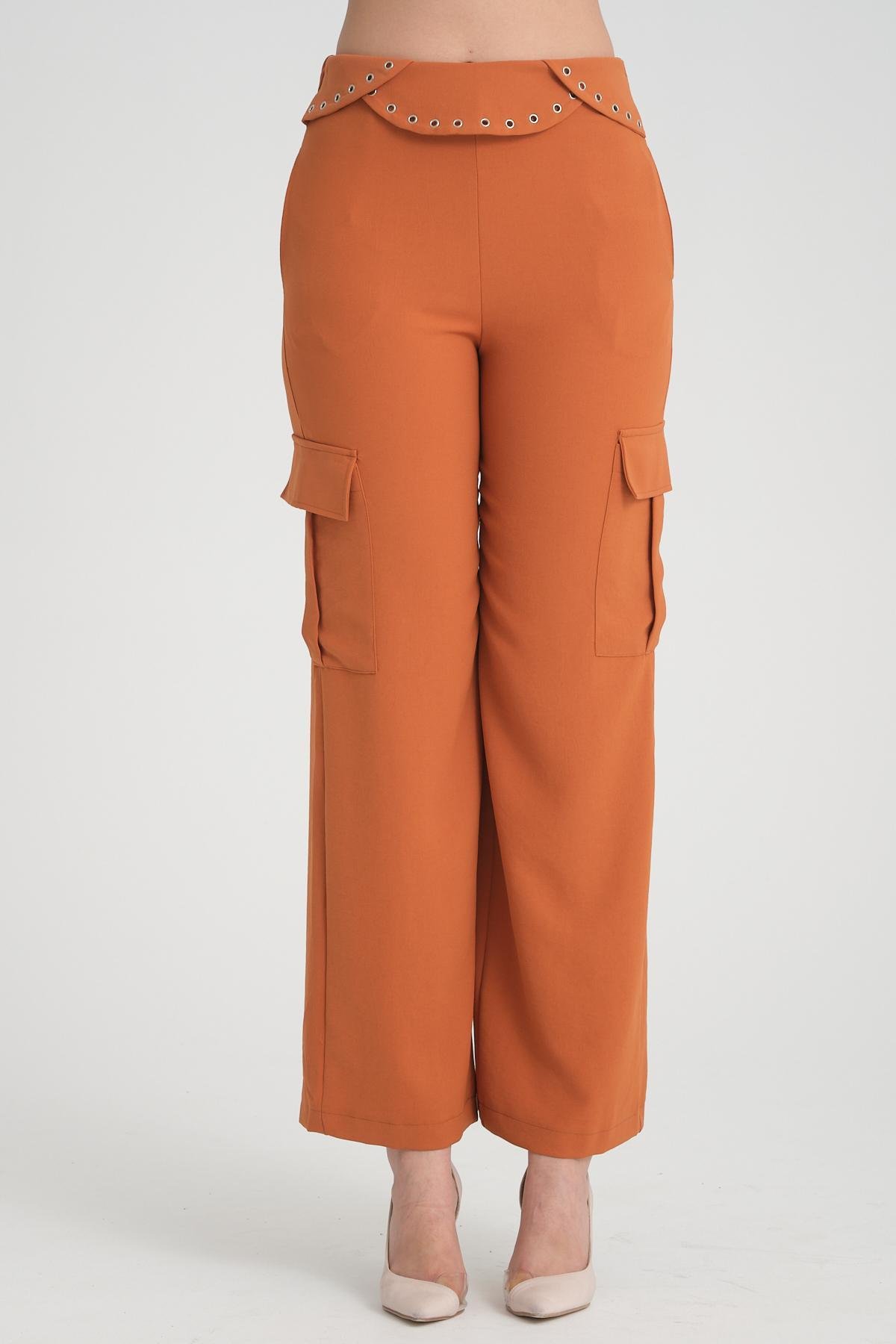 Women shirt and pants set wholesale Terracotta color 693692