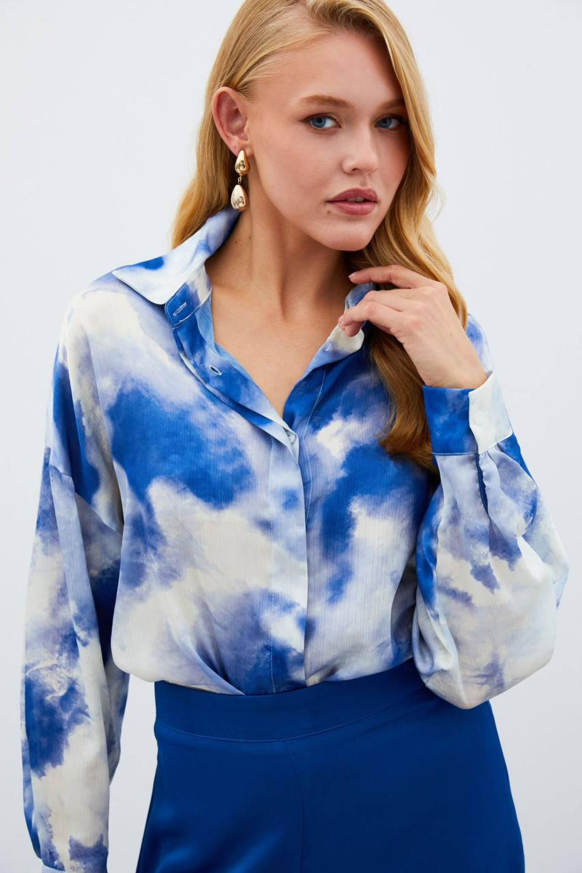 Women shirt wholesale Blue color 703456