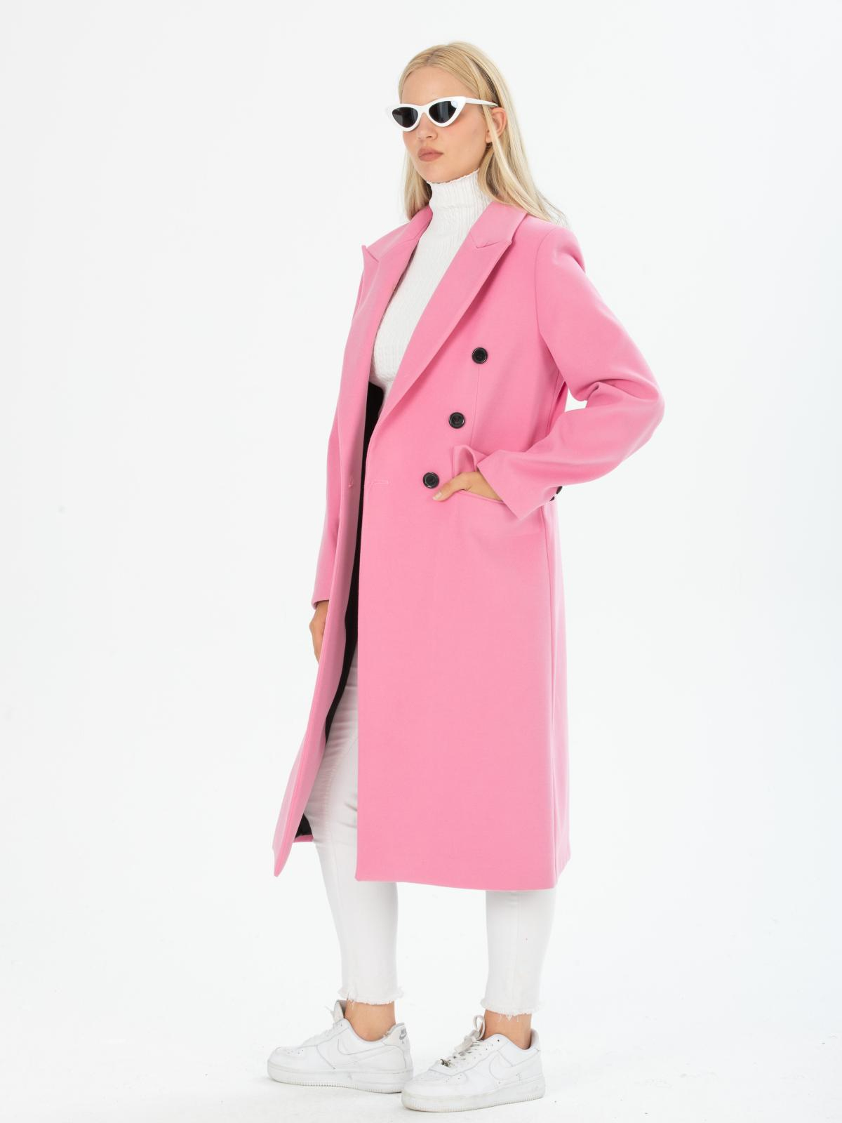 Women Six-Button Coat Wholesale French Pink Color