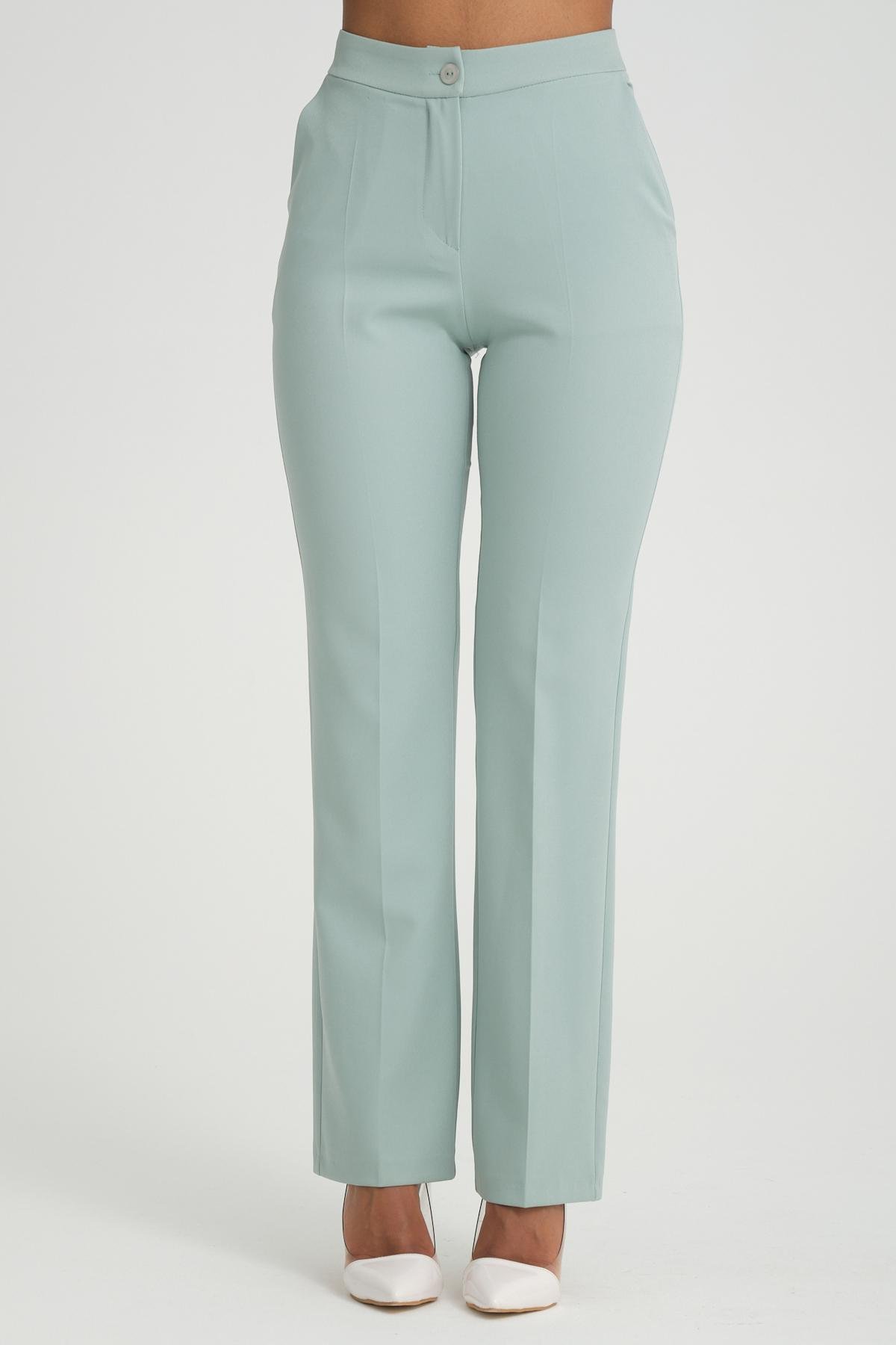 Women vest and pants suit Plus size wholesale Pale Mint color 696681