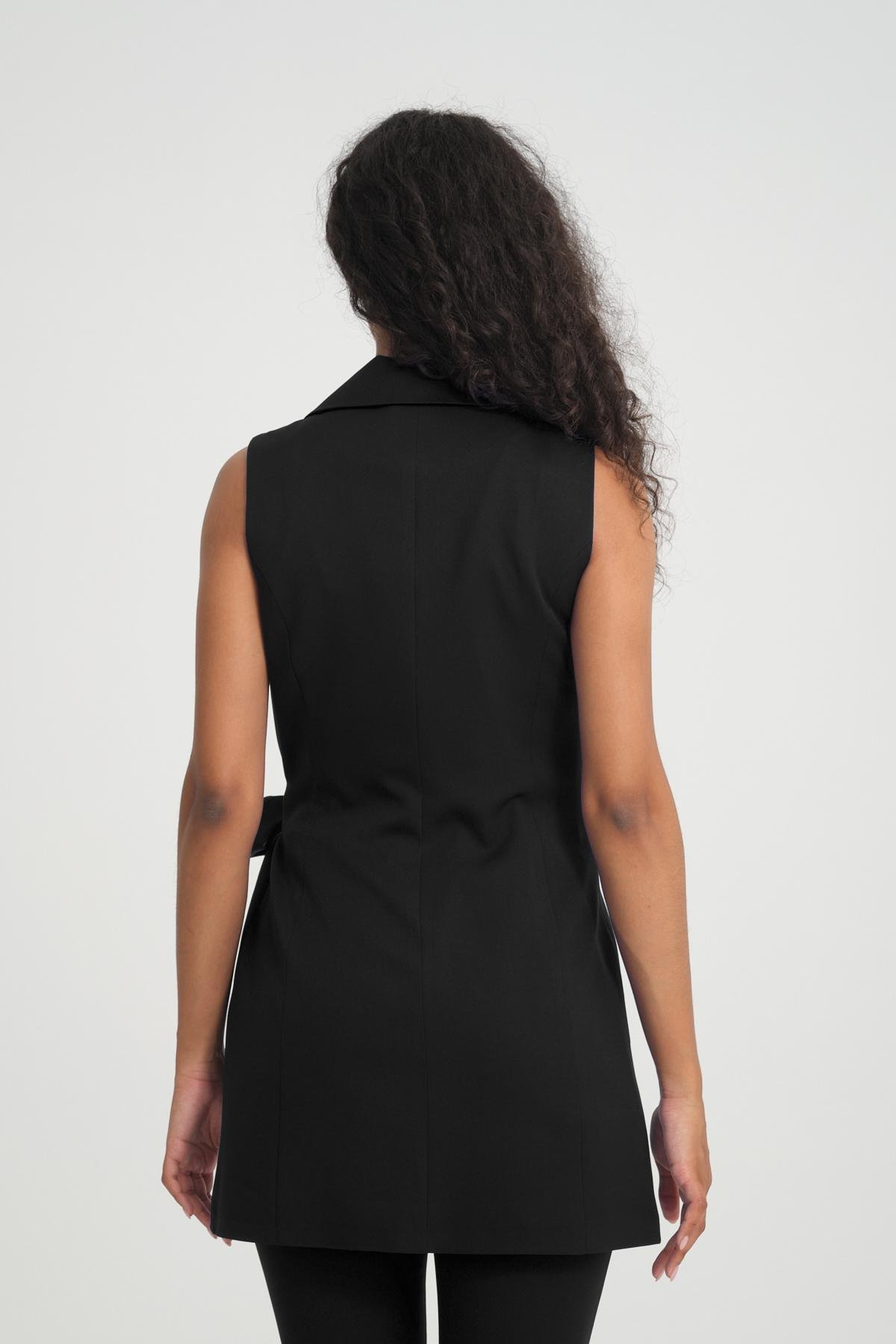 Women vest and pants suit wholesale Black color 696683