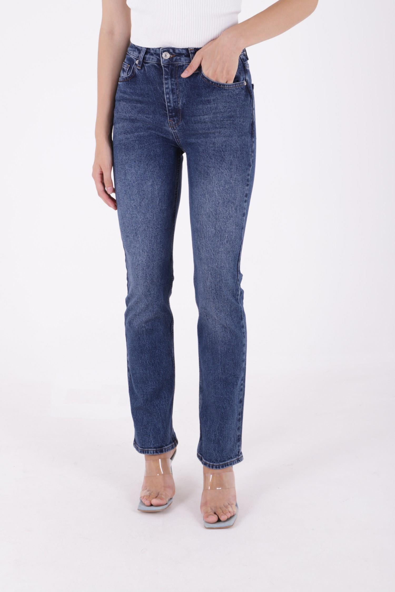 Yüksel Bel Straight Kot Pantolon 7033-01-(26-31)