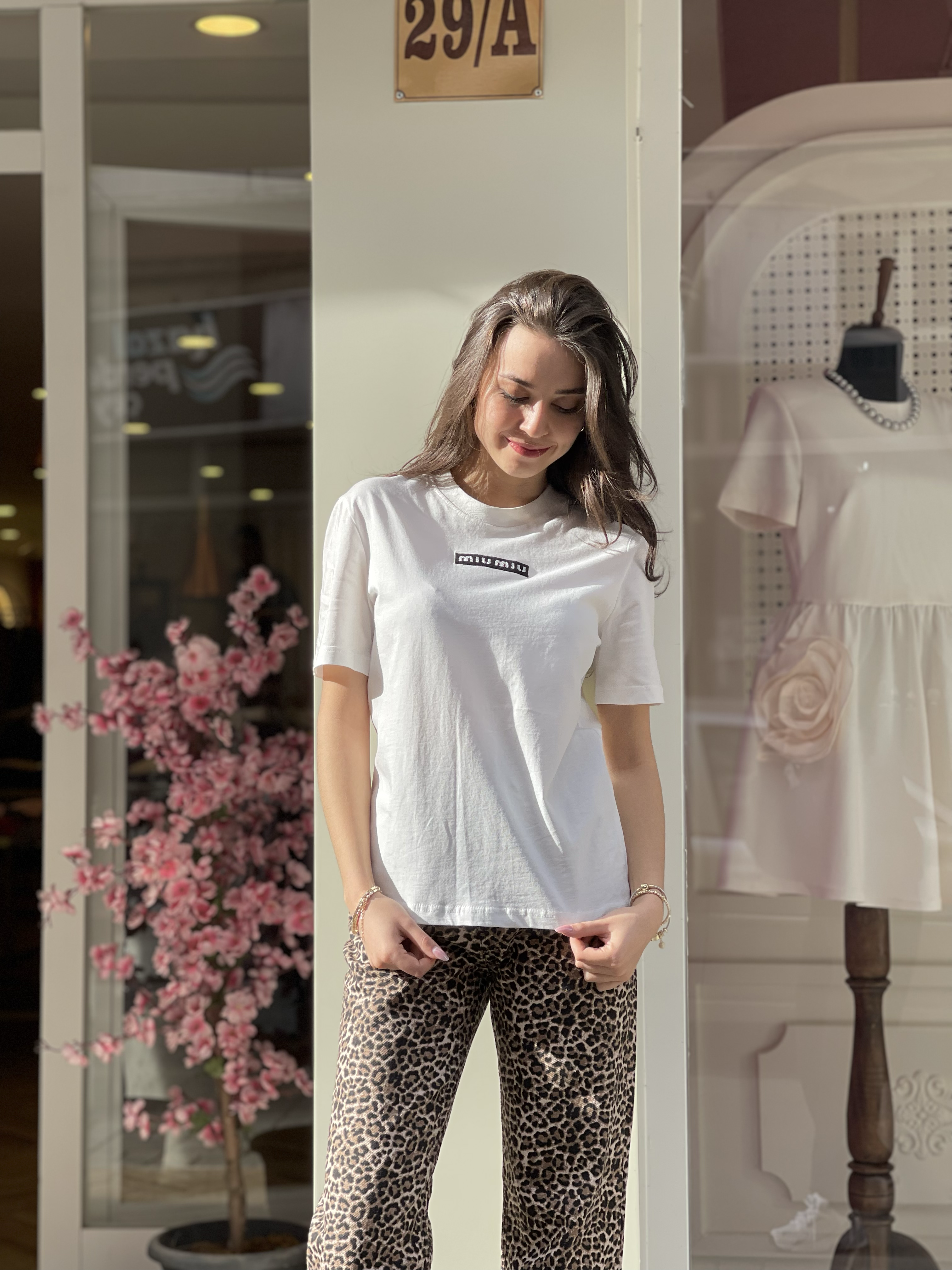 Basic Logo Baskılı Tshirt - Beyaz
