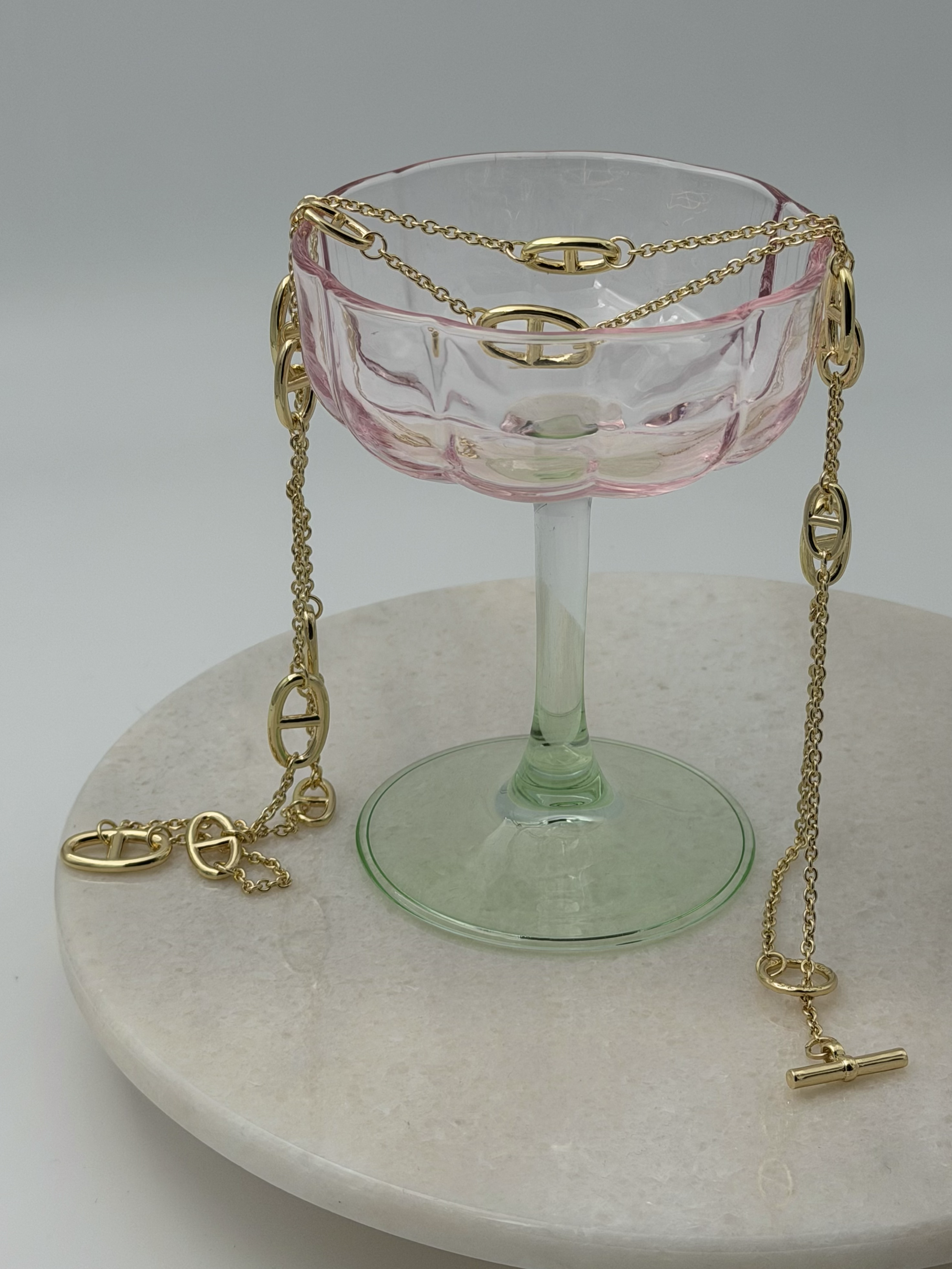 Marka Model Herm. Gold Ayarlanabilir Kolye