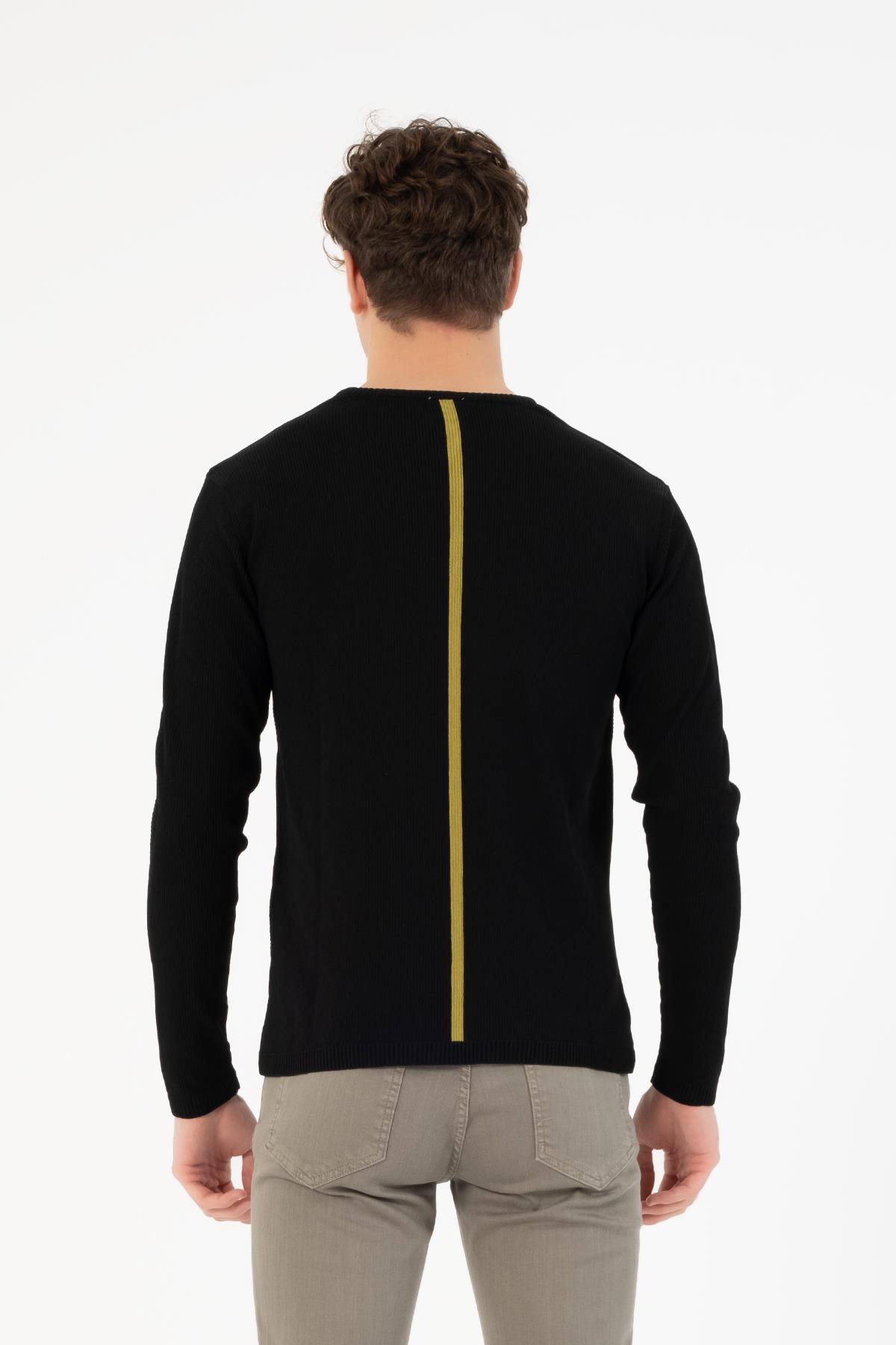 Bisiklet Yaka Slim Fit Erkek Kazak