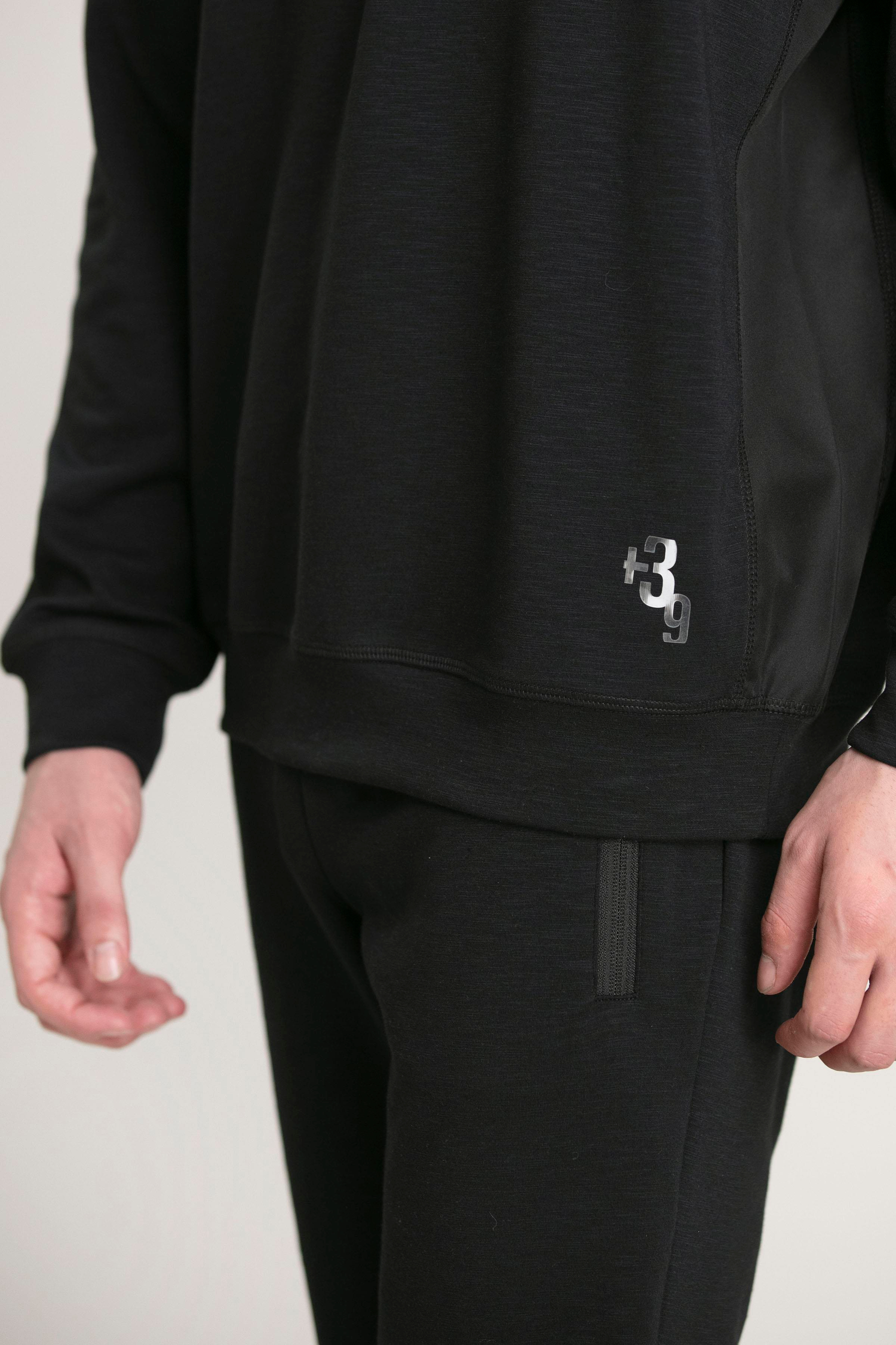 Bisiklet Yaka Tasarım Detaylı Erkek Sweatshirt