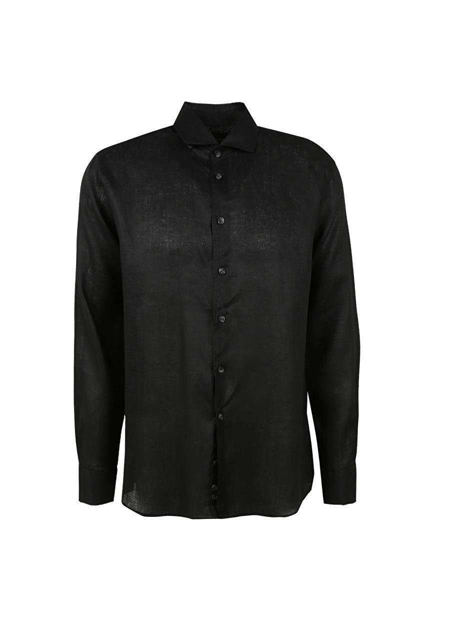 Gömlek Yaka %100 Keten Erkek Gömlek