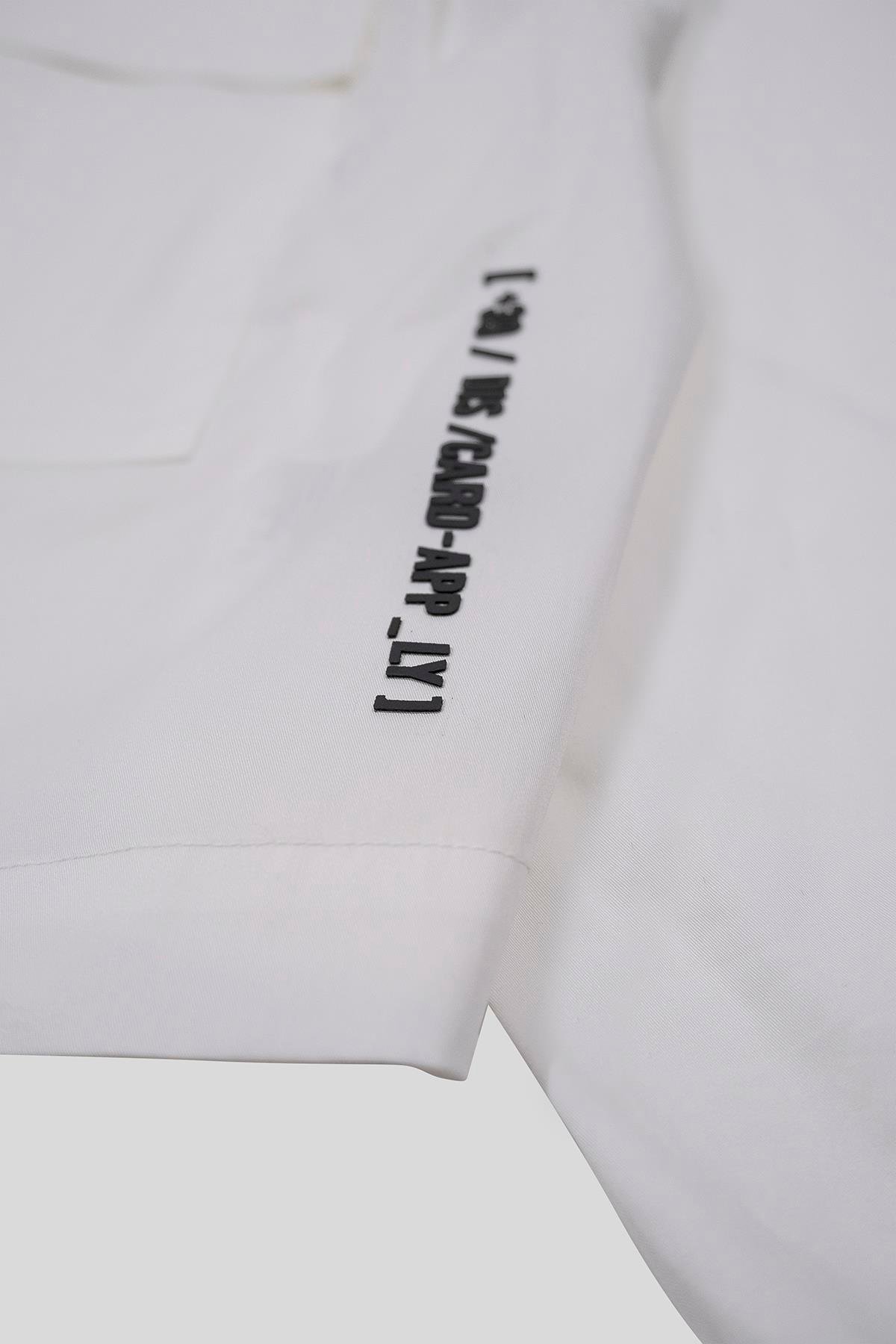 Gömlek Yaka Kol Ucu Ribanalı Çift Cep Çıtçıtlı Kadın Gömlek