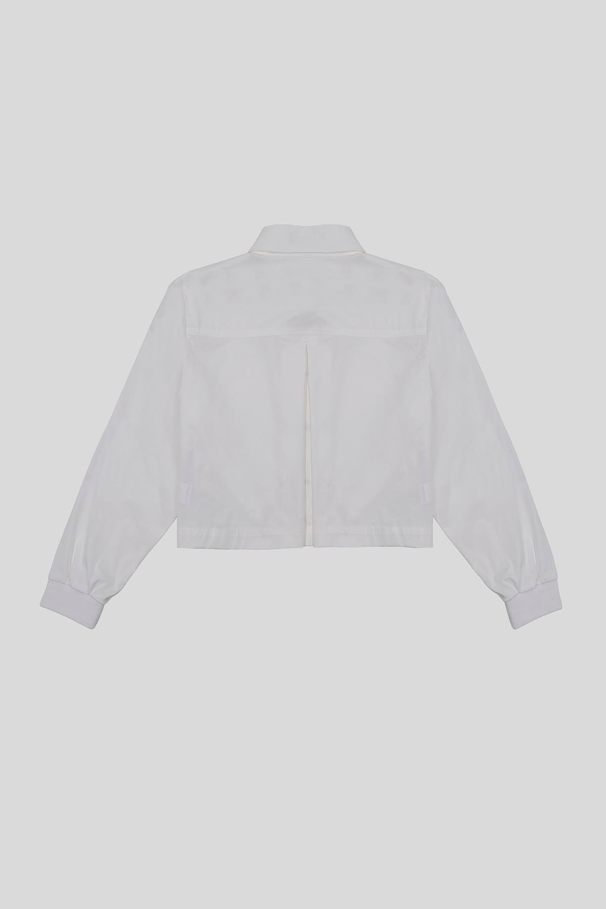 Gömlek Yaka Kol Ucu Ribanalı Çift Cep Çıtçıtlı Kadın Gömlek