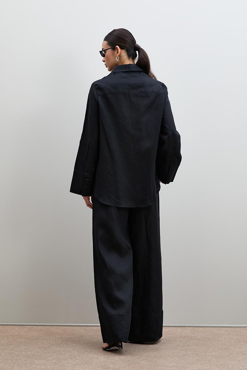 Рубашка Оверсайз Из 100% Льна