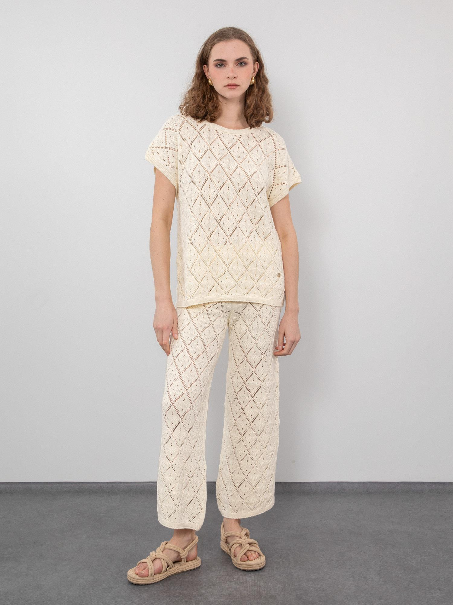 %100 Organik Pamuk Ajurlu Pantolon