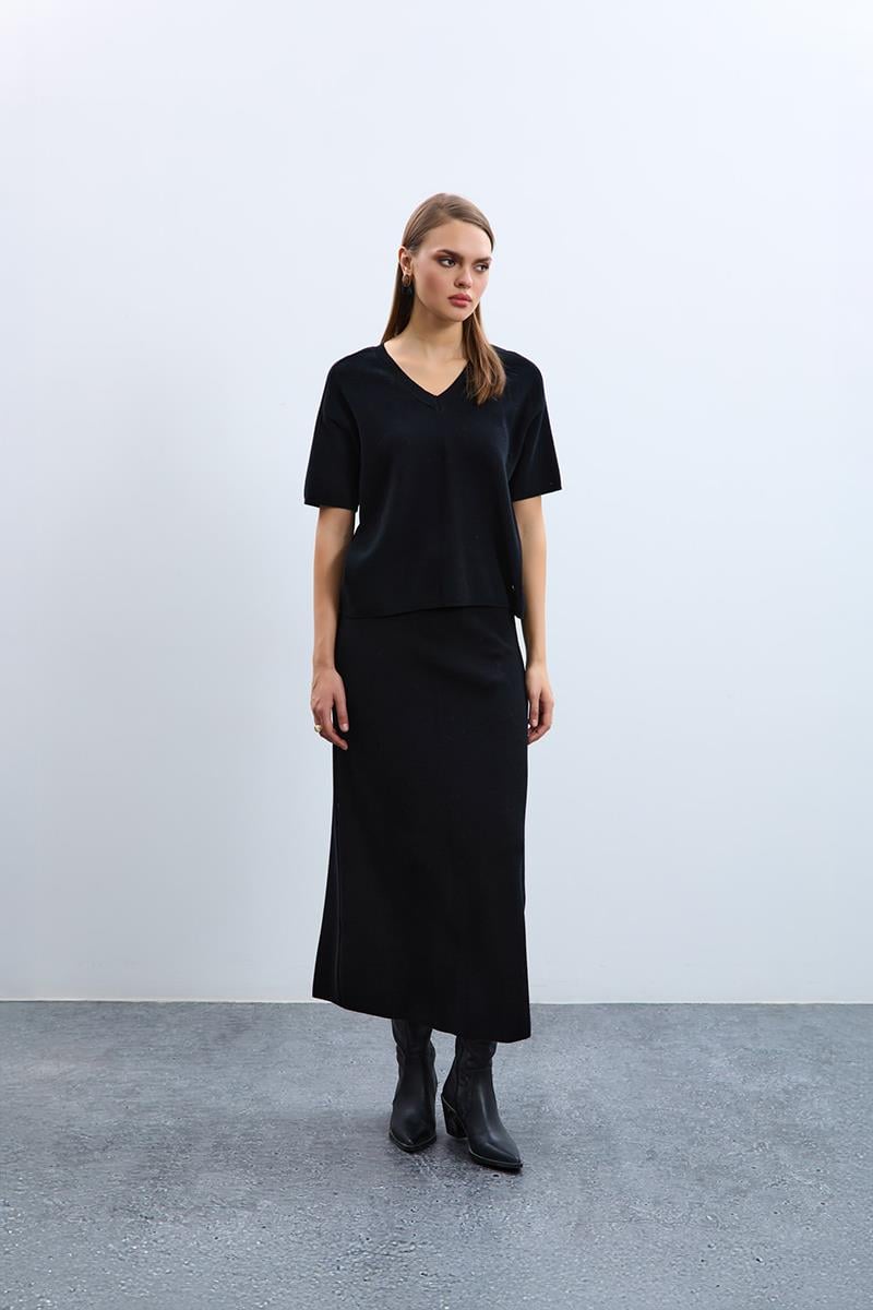 %100 Organik Pamuk Midi Etek