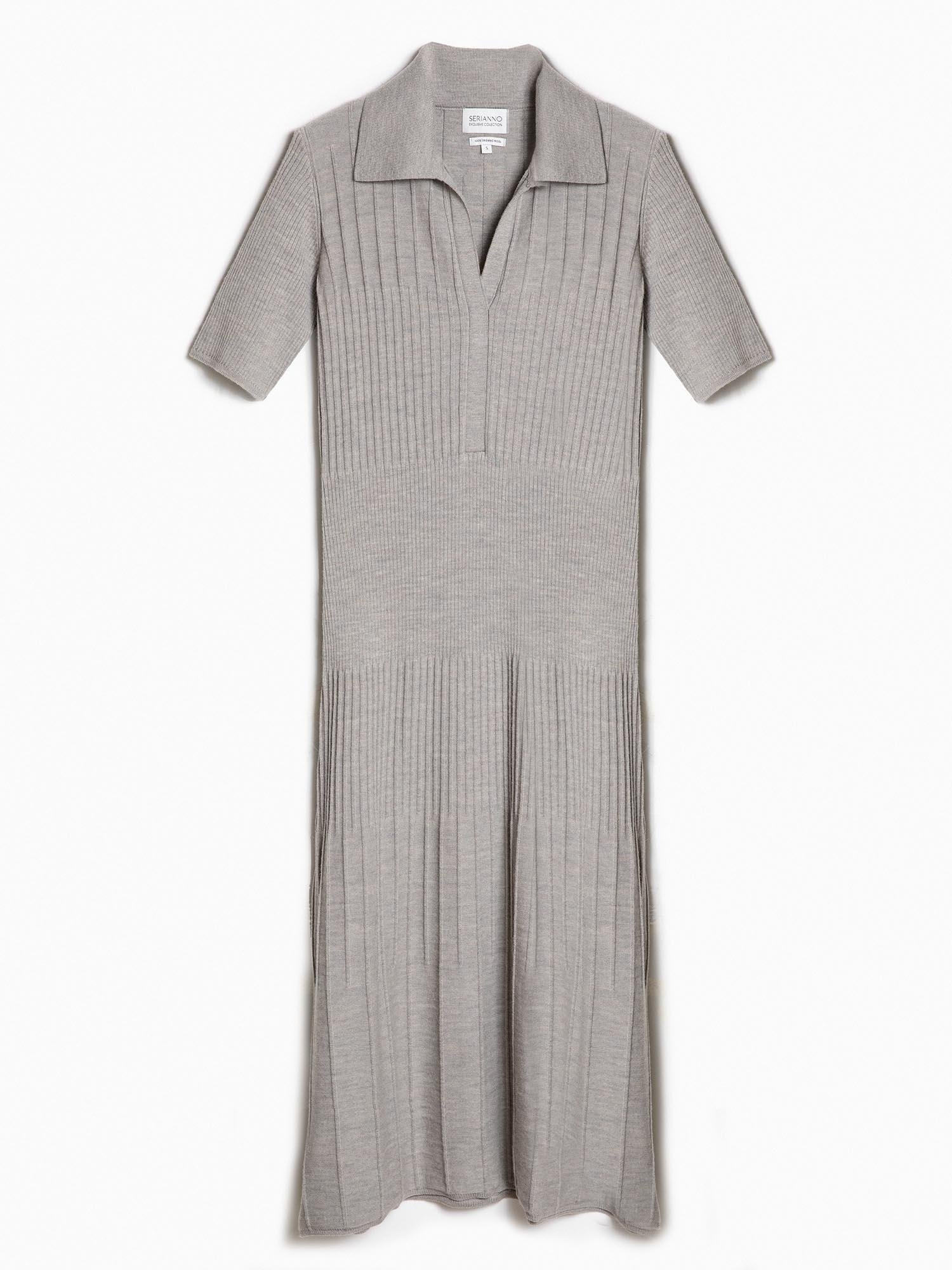 %100 Organik Yün Fitilli Elbise