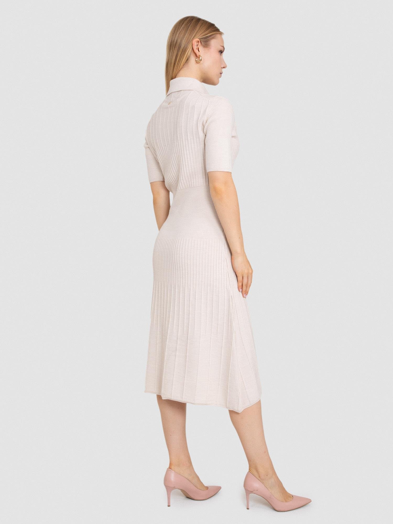 %100 Organik Yün Fitilli Elbise