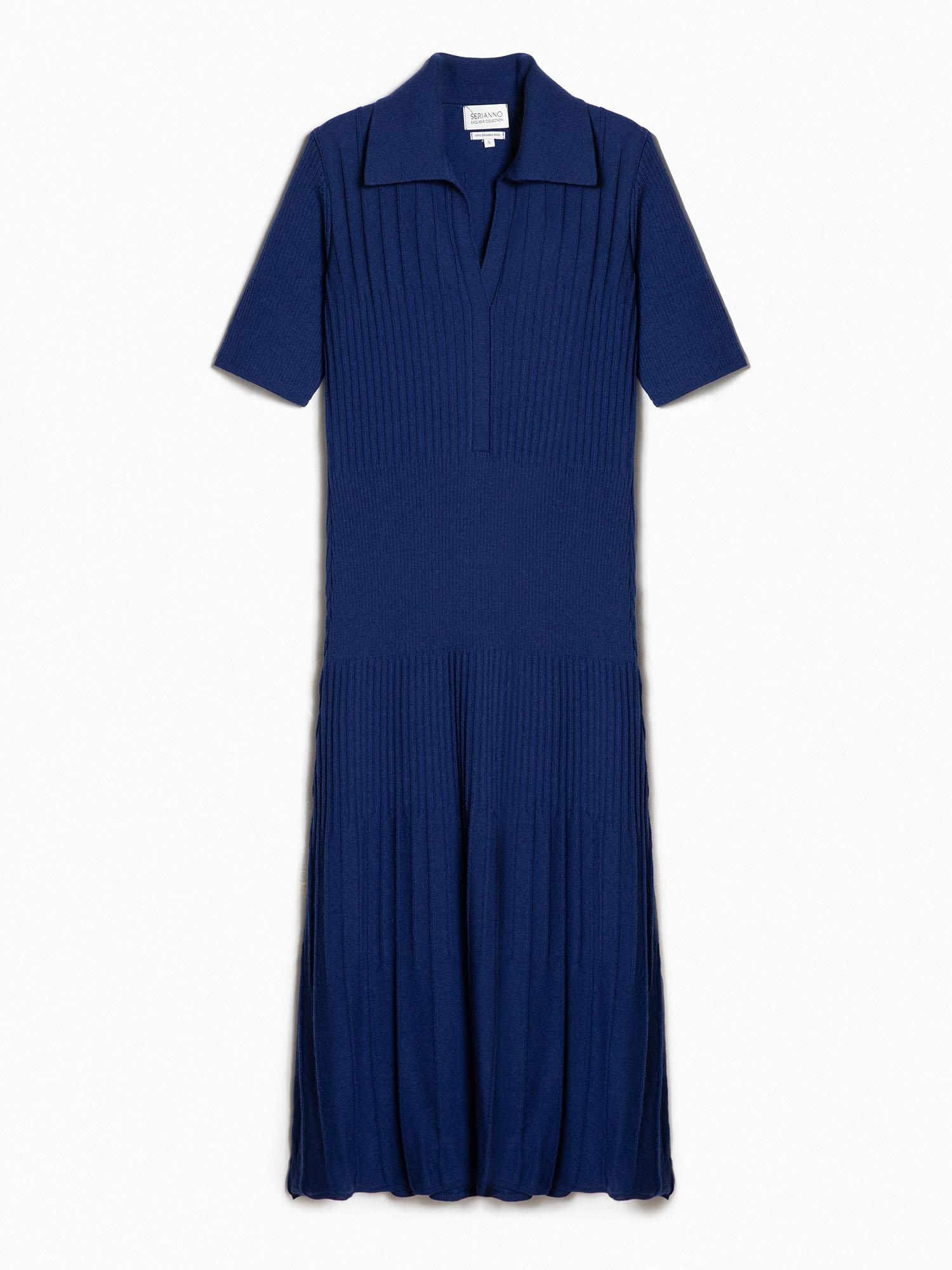 %100 Organik Yün Fitilli Elbise