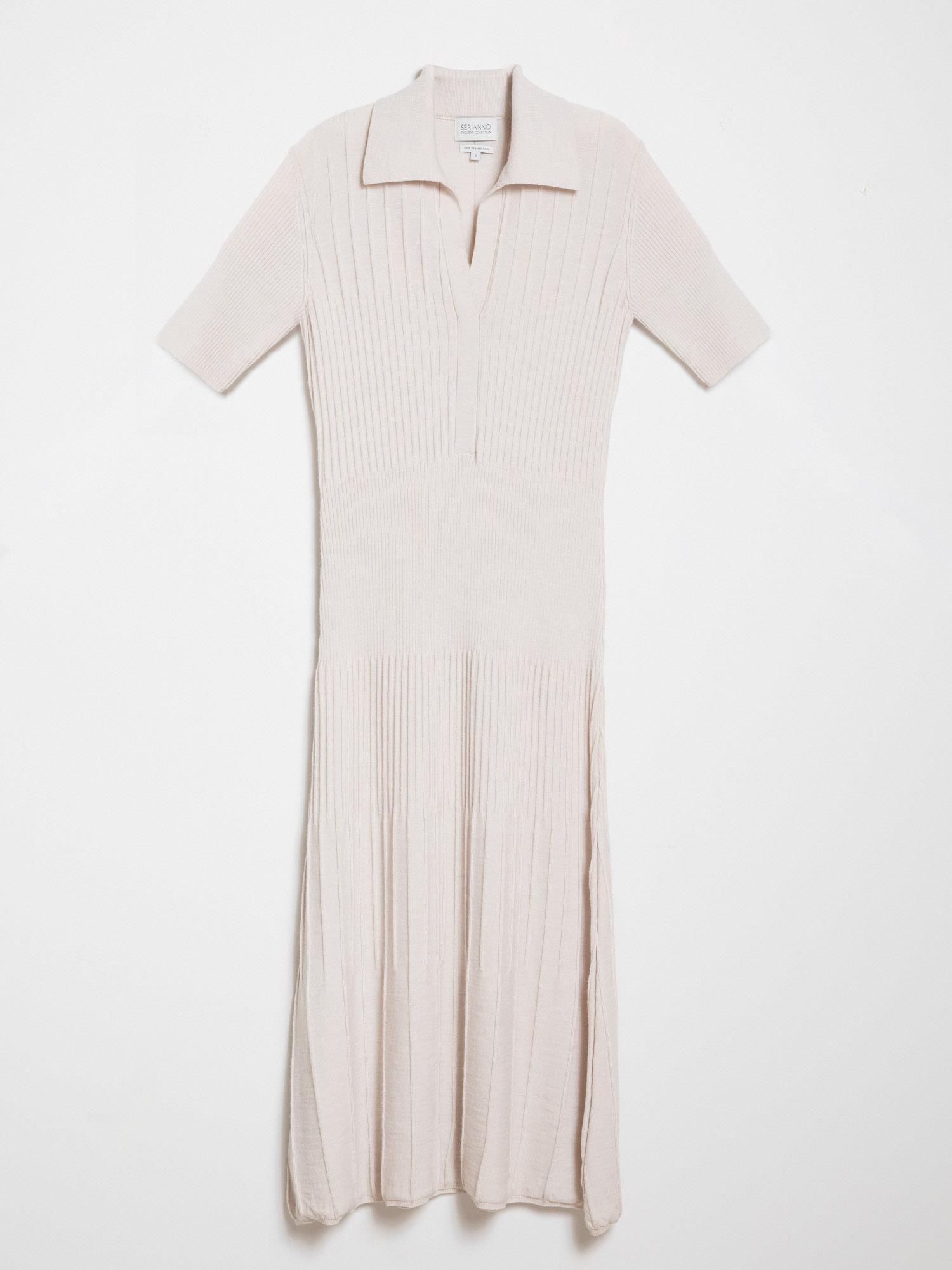 %100 Organik Yün Fitilli Elbise