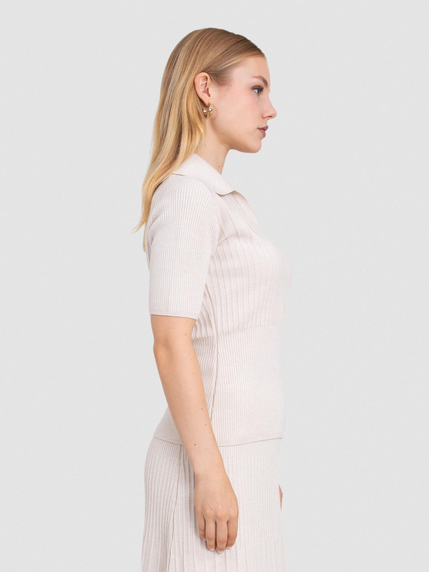 %100 Organik Yün Fitilli Kazak